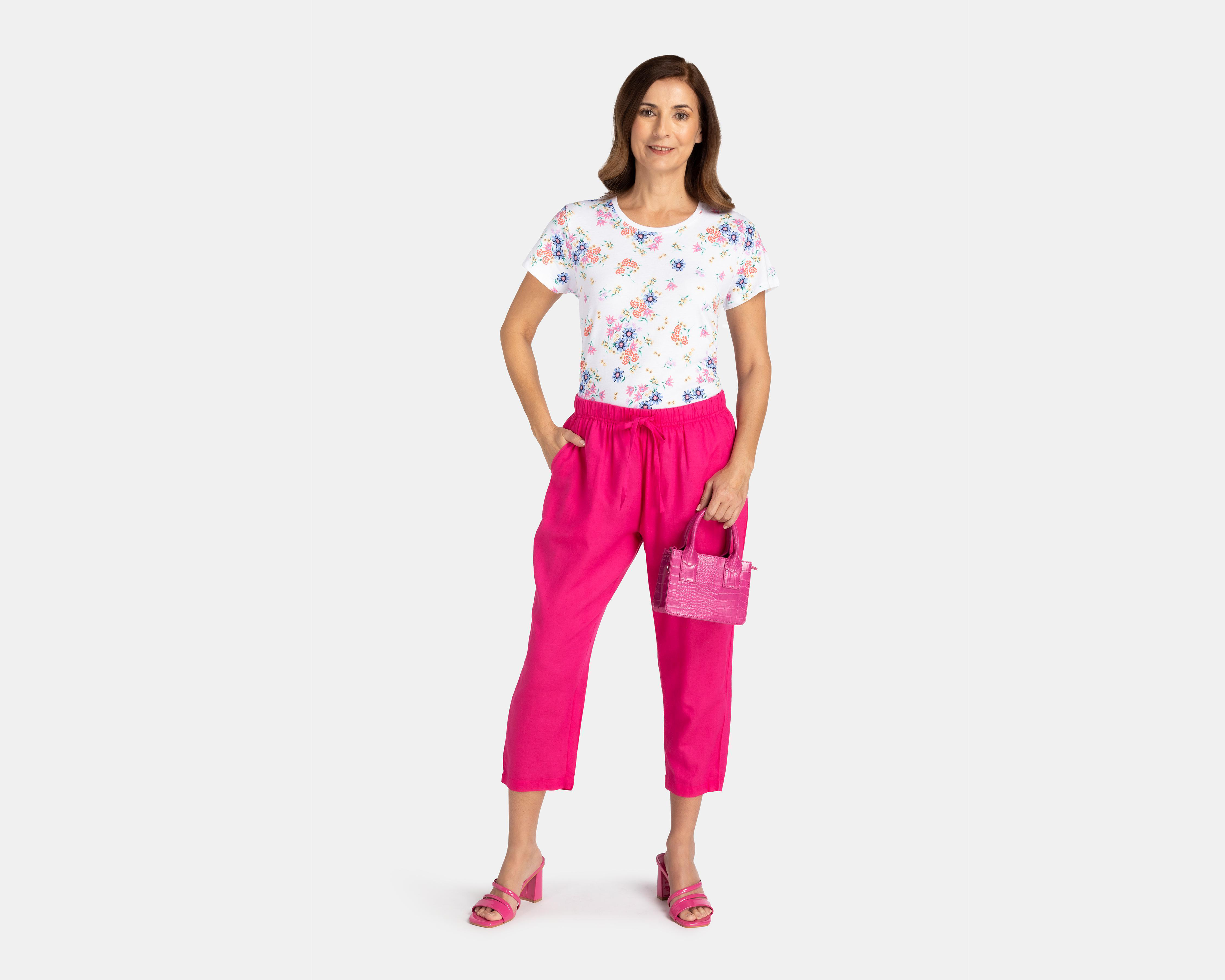 Foto 2 | Pantalón Capri Lady Sun Rosa