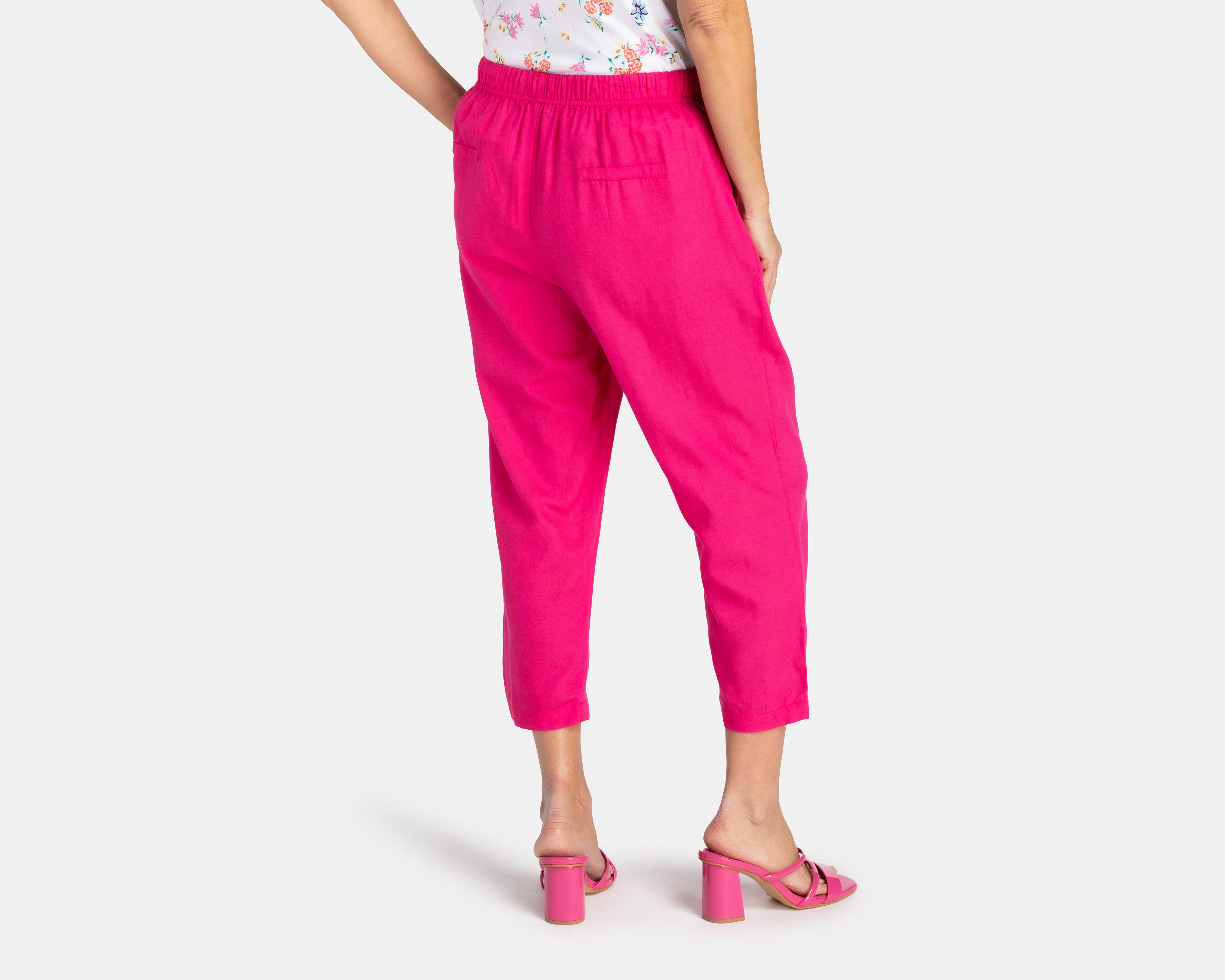 Foto 4 pulgar | Pantalón Capri Lady Sun Rosa