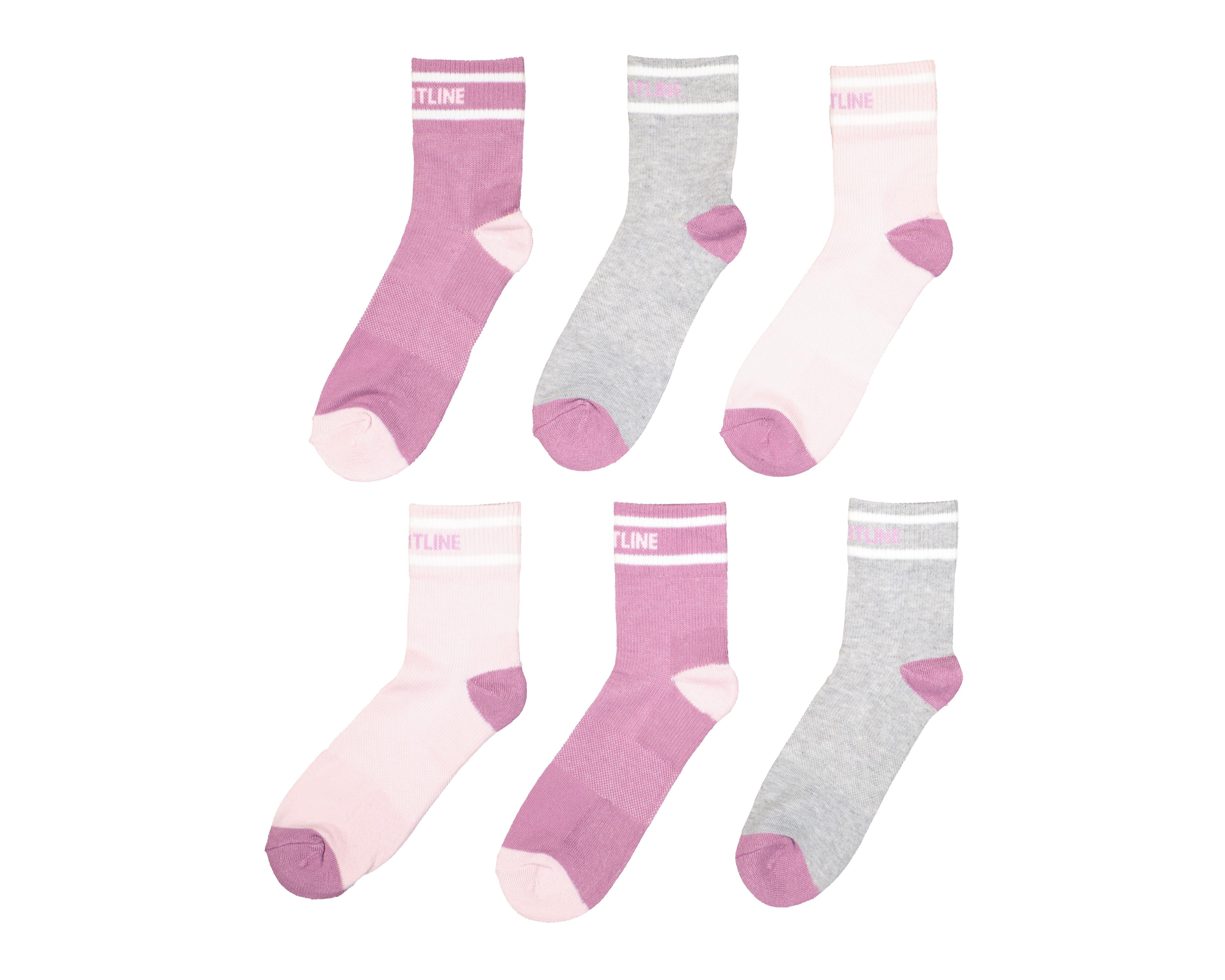 Foto 2 pulgar | Calcetas Deportivas Largas Sportline para Mujer 6 Pares