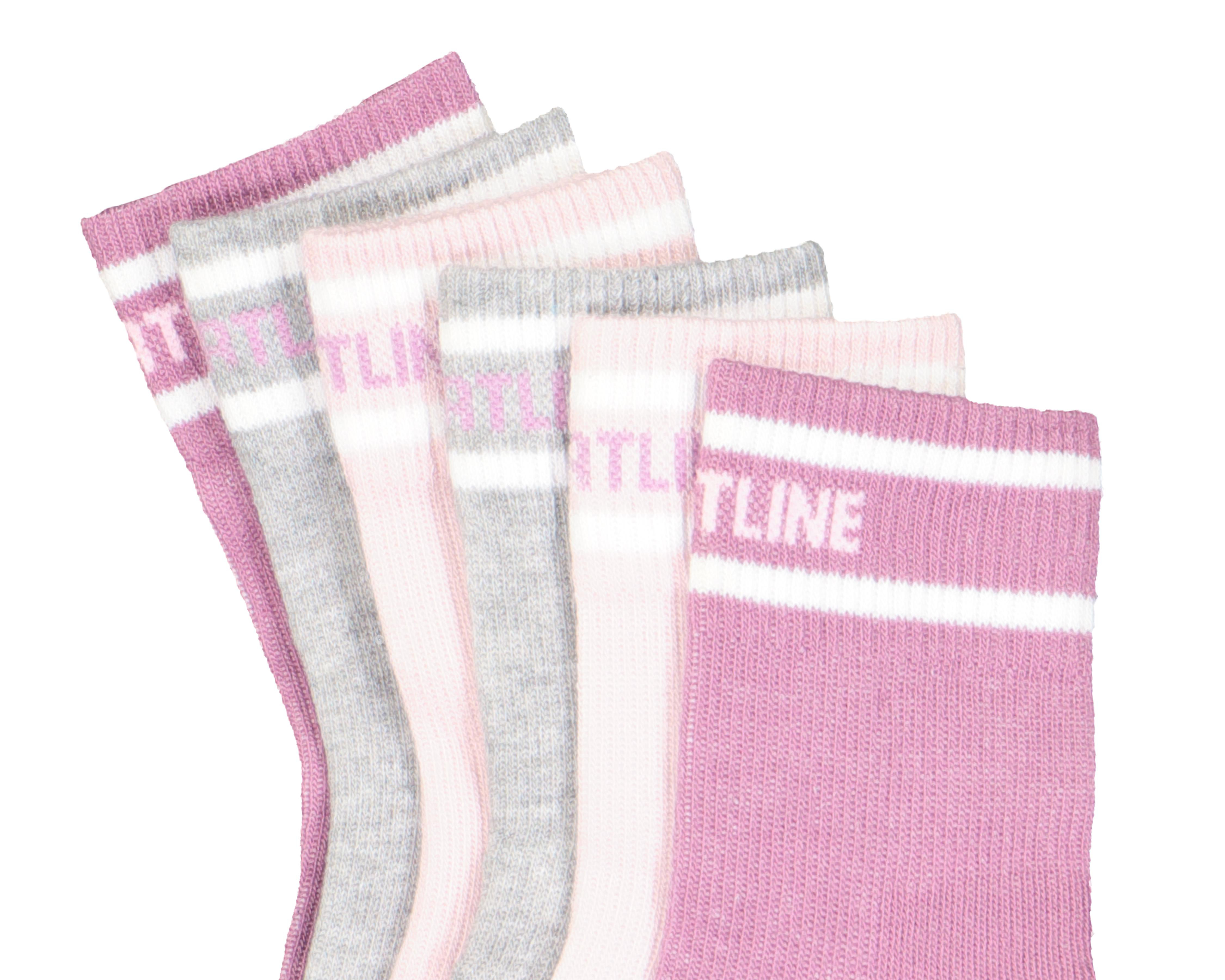 Foto 3 pulgar | Calcetas Deportivas Largas Sportline para Mujer 6 Pares