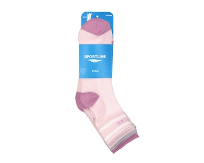 Foto 3 | Calcetas Deportivas Largas Sportline para Mujer 6 Pares