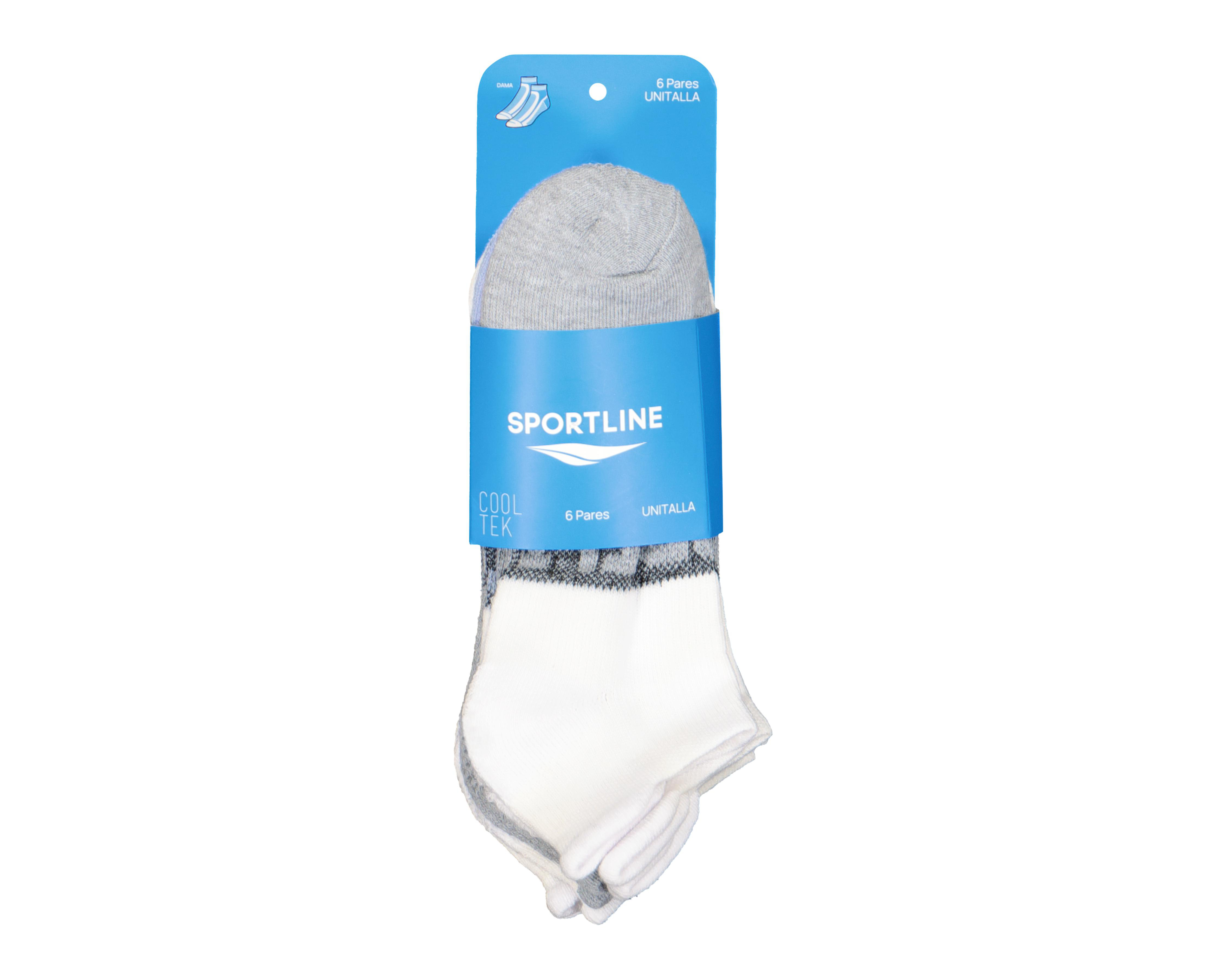 Foto 3 | Calcetas Deportivas Tines Sportline para Mujer 6 Pares