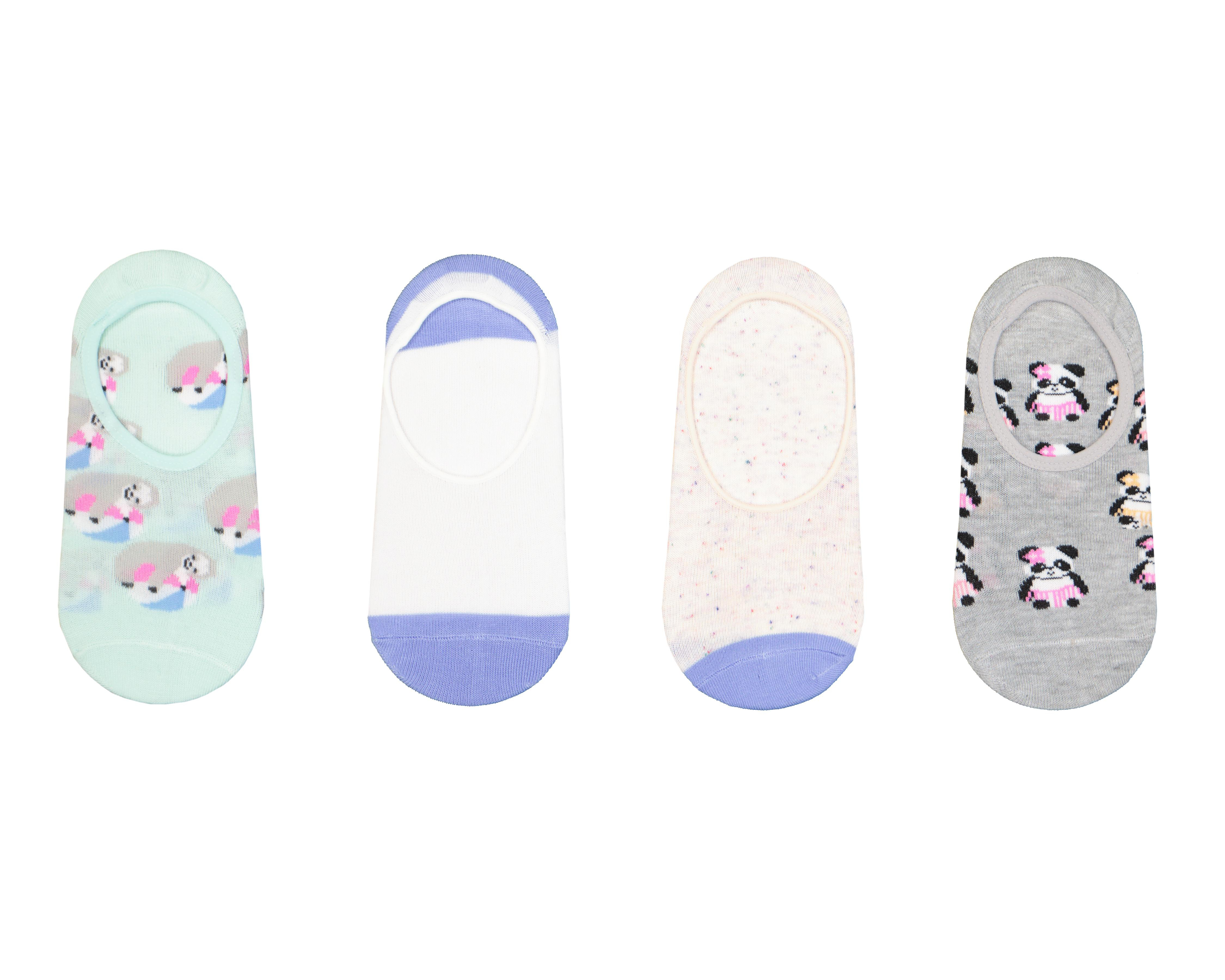 Foto 1 | Calcetas Invisibles Lovest para Mujer 4 Pares