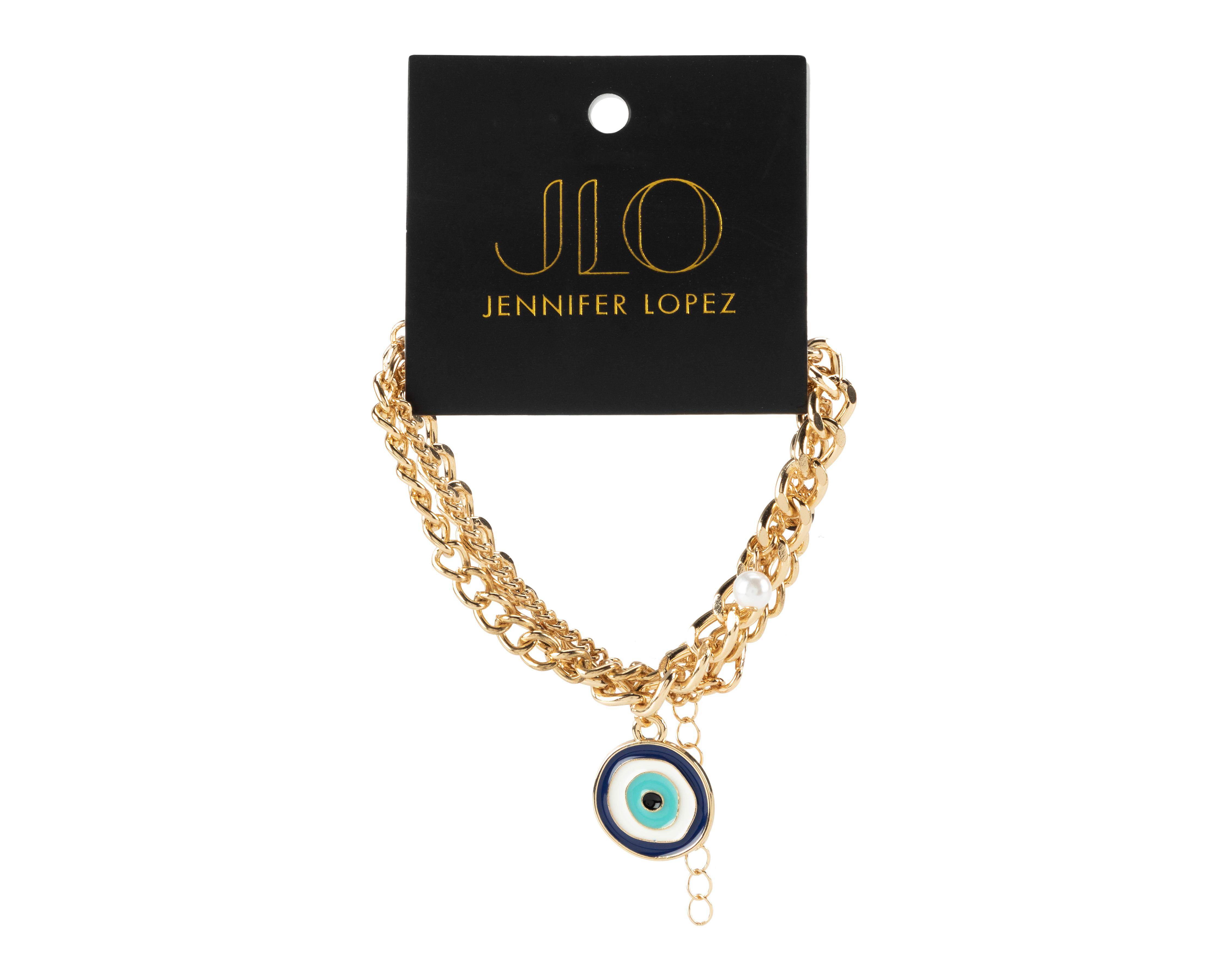 Foto 1 | Pulsera Jennifer Lopez Dorada 3 Piezas
