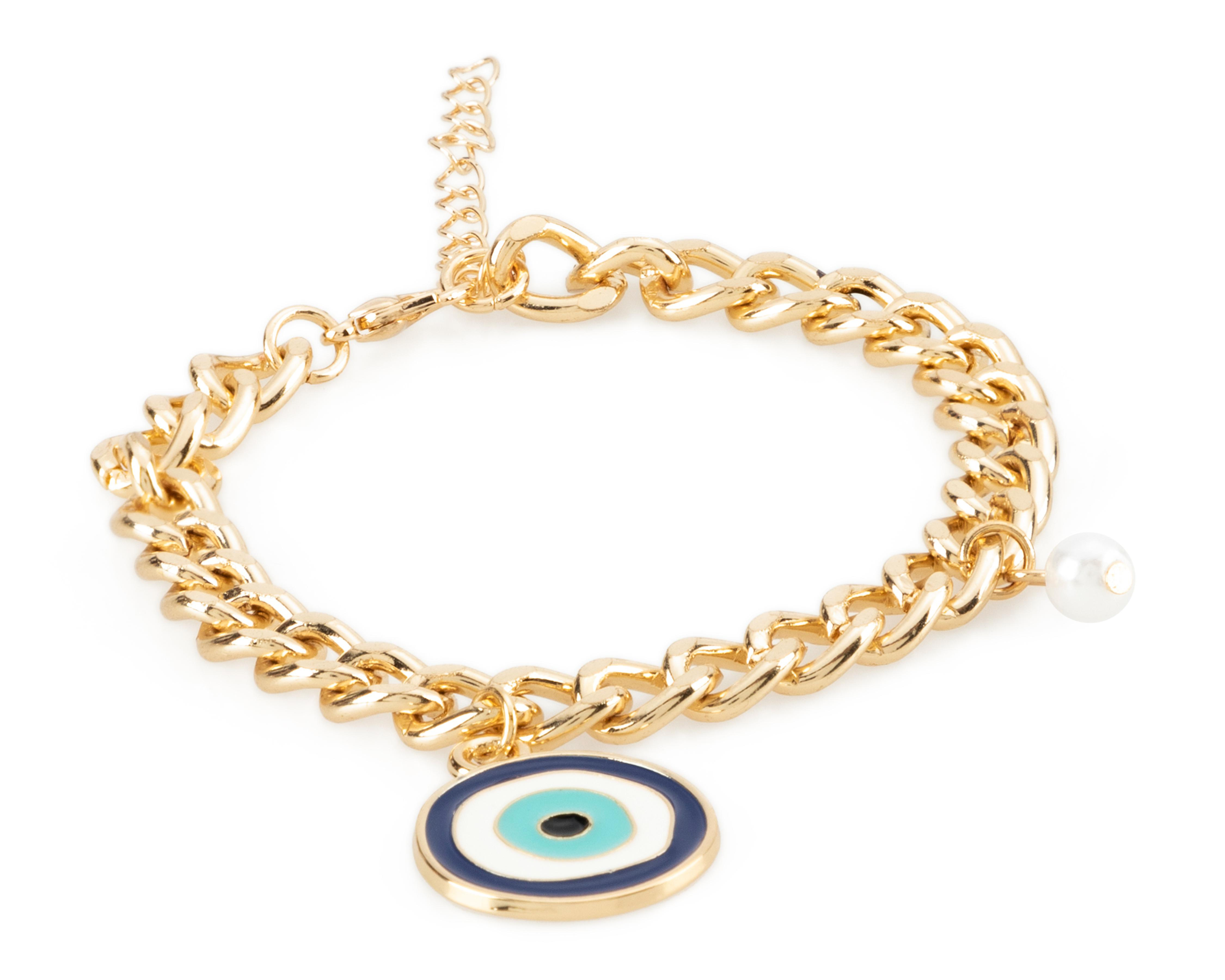 Foto 2 | Pulsera Jennifer Lopez Dorada 3 Piezas