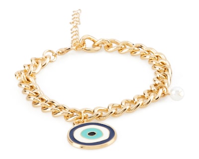 Foto 2 | Pulsera Jennifer Lopez Dorada 3 Piezas