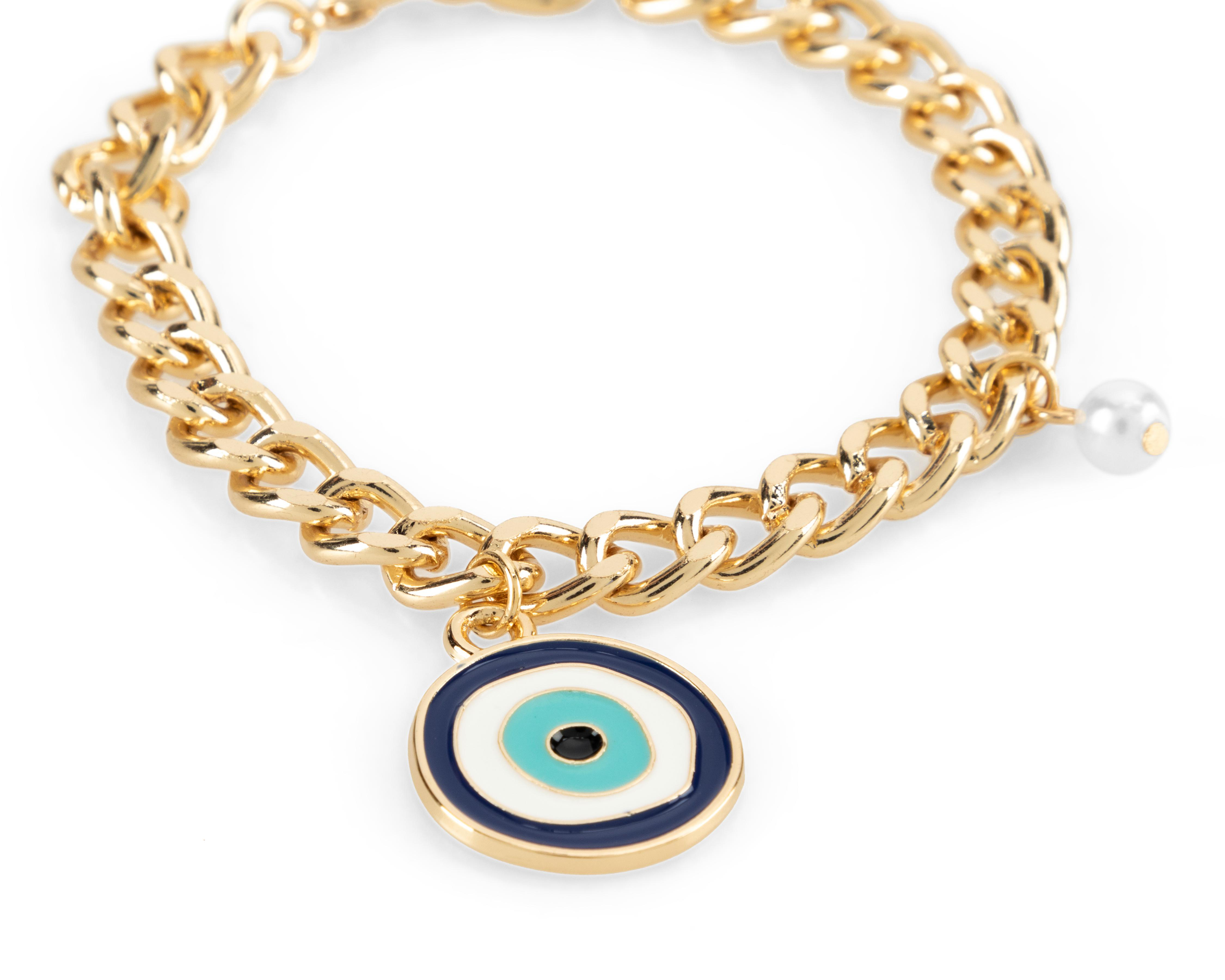 Foto 3 | Pulsera Jennifer Lopez Dorada 3 Piezas