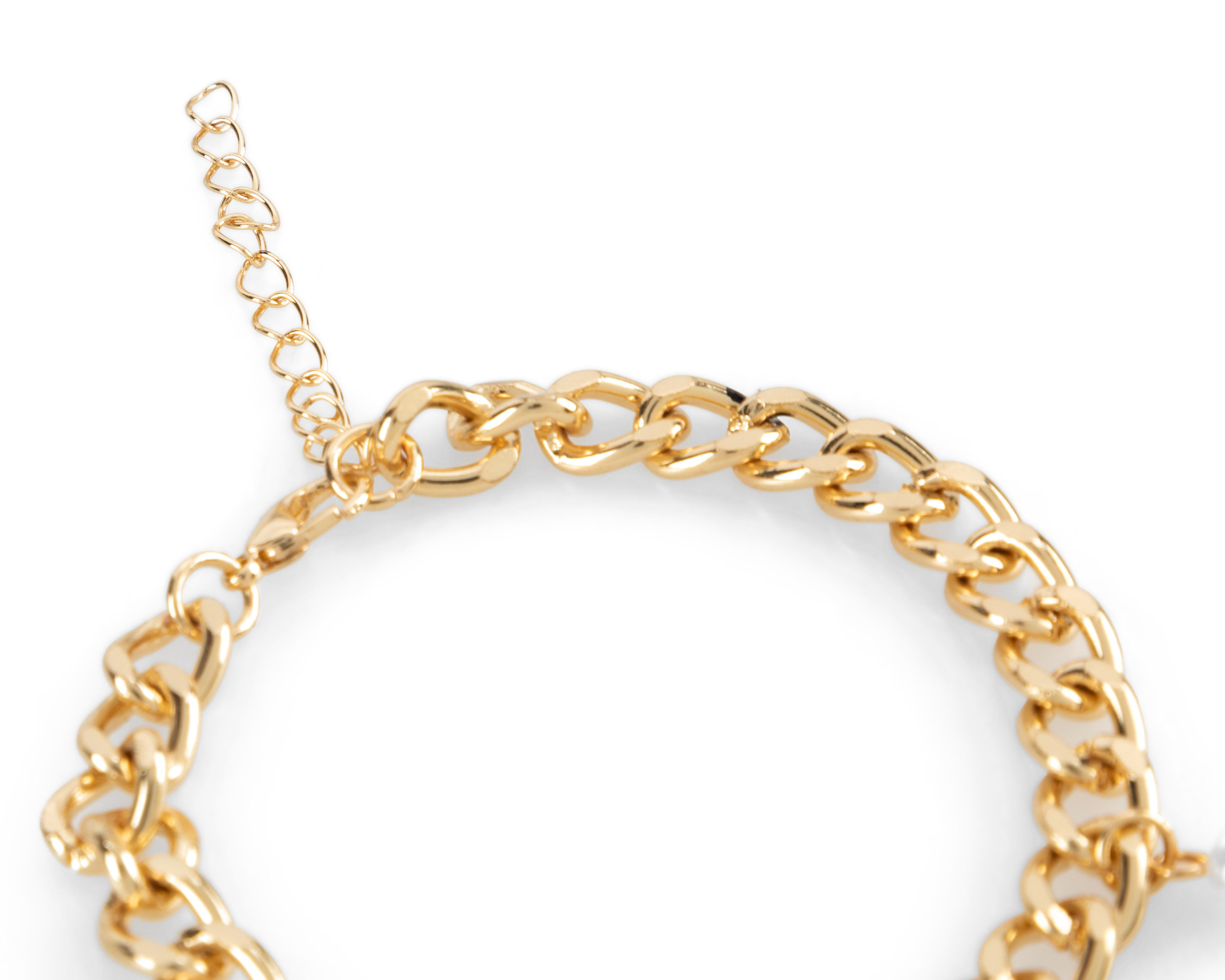 Foto 4 | Pulsera Jennifer Lopez Dorada 3 Piezas