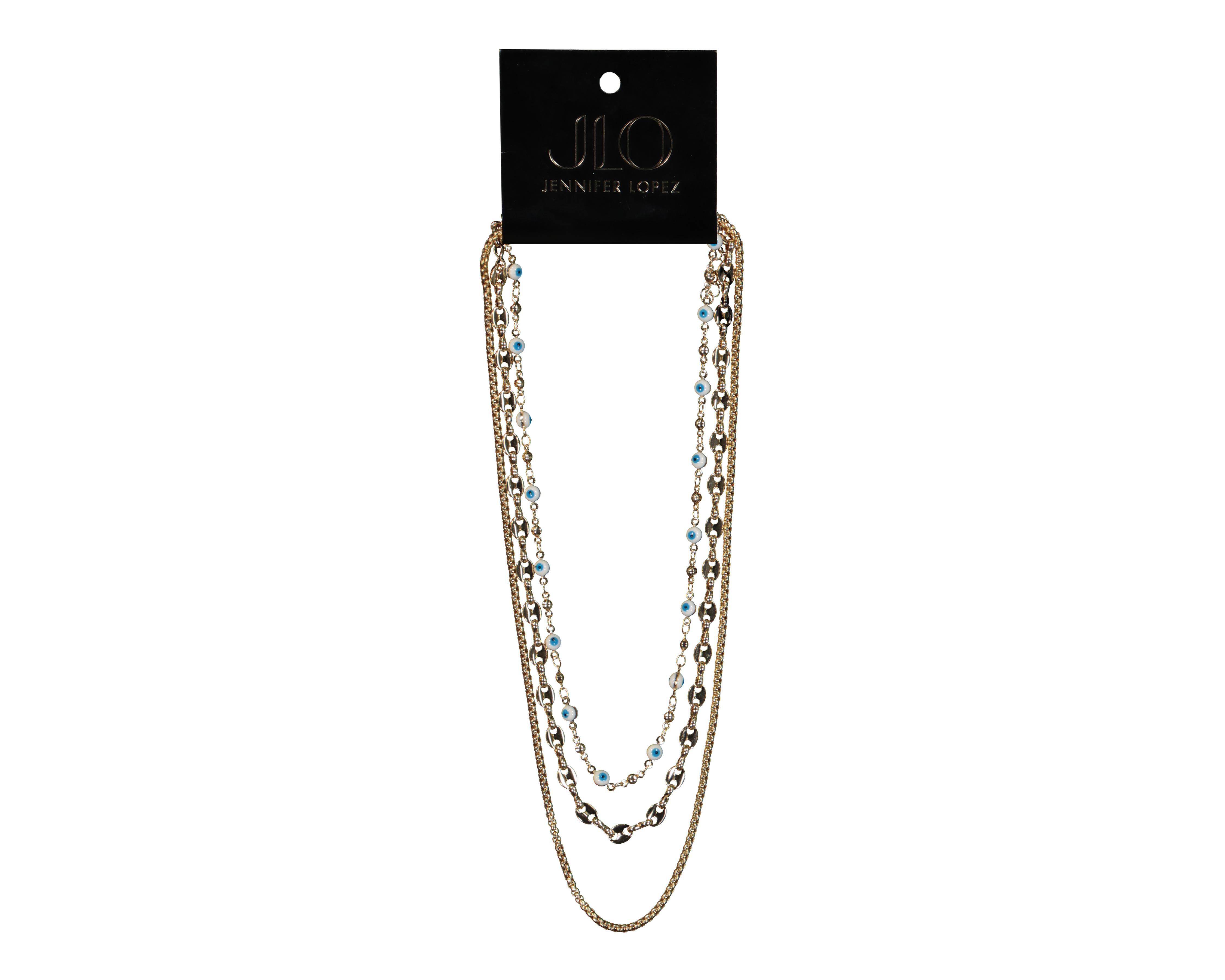 Foto 2 pulgar | Collar Jennifer Lopez Dorado