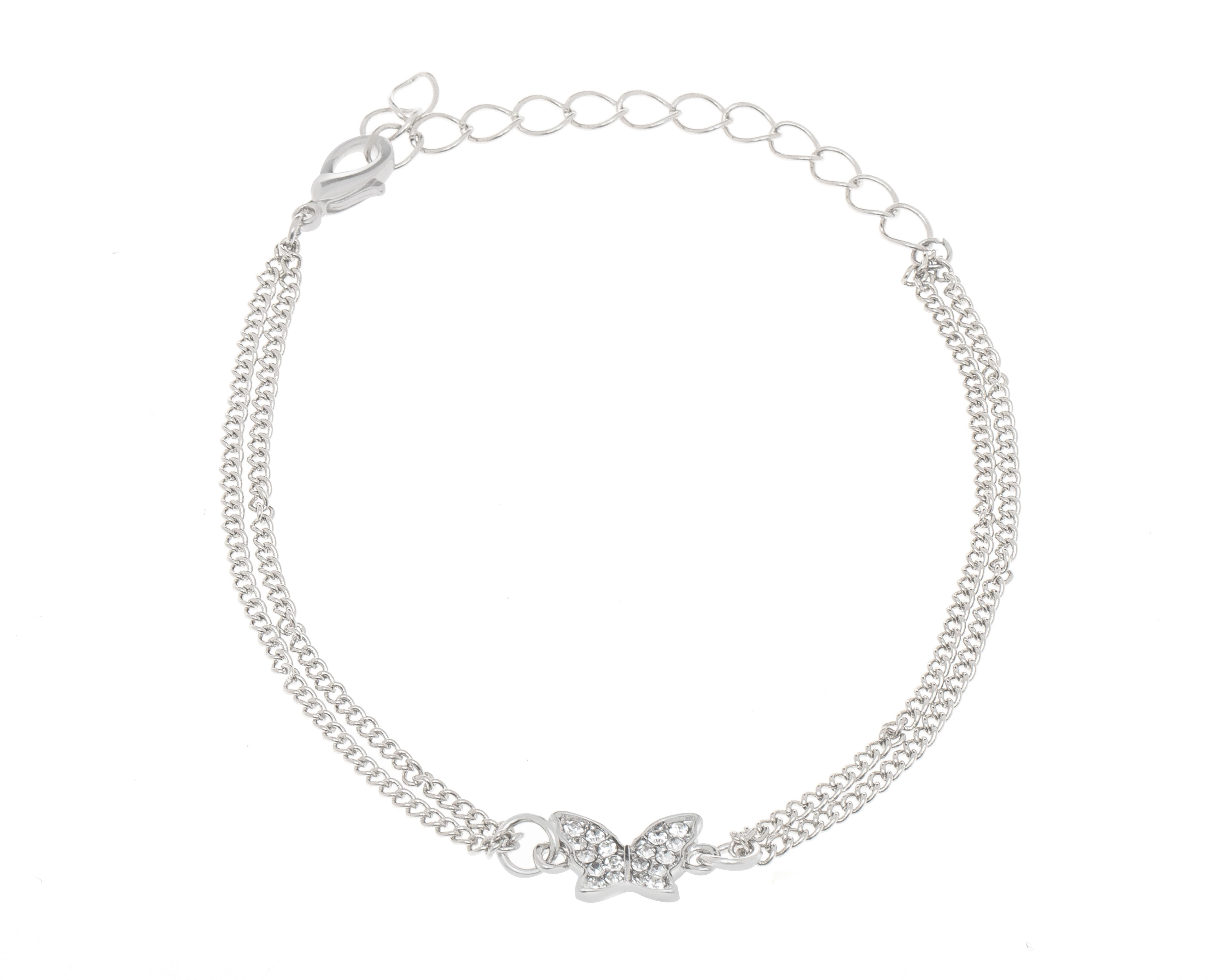 Foto 2 | Pulsera Bebe Plateada 4 Piezas