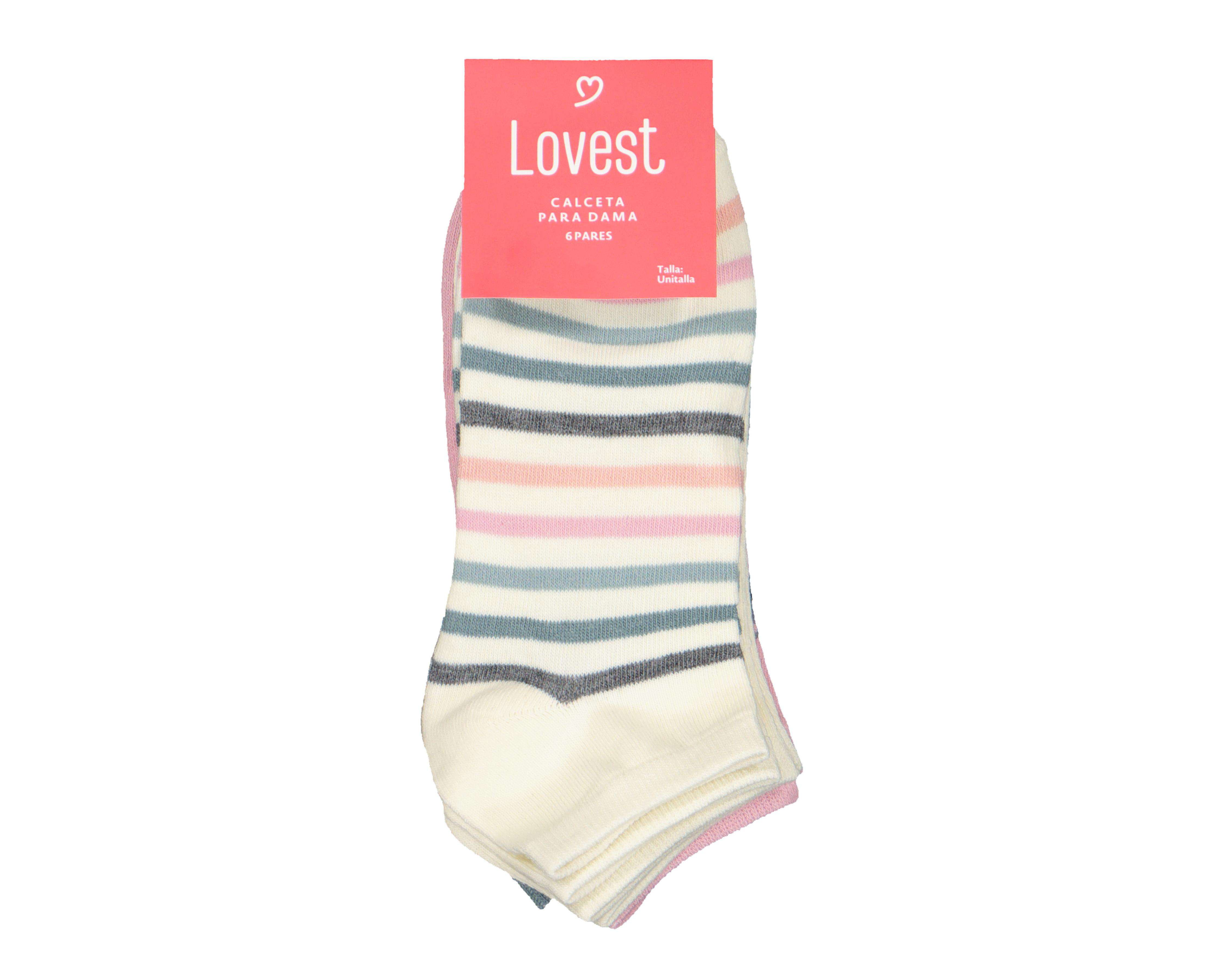 Foto 4 pulgar | Calcetas Tines Lovest para Mujer 6 Pares
