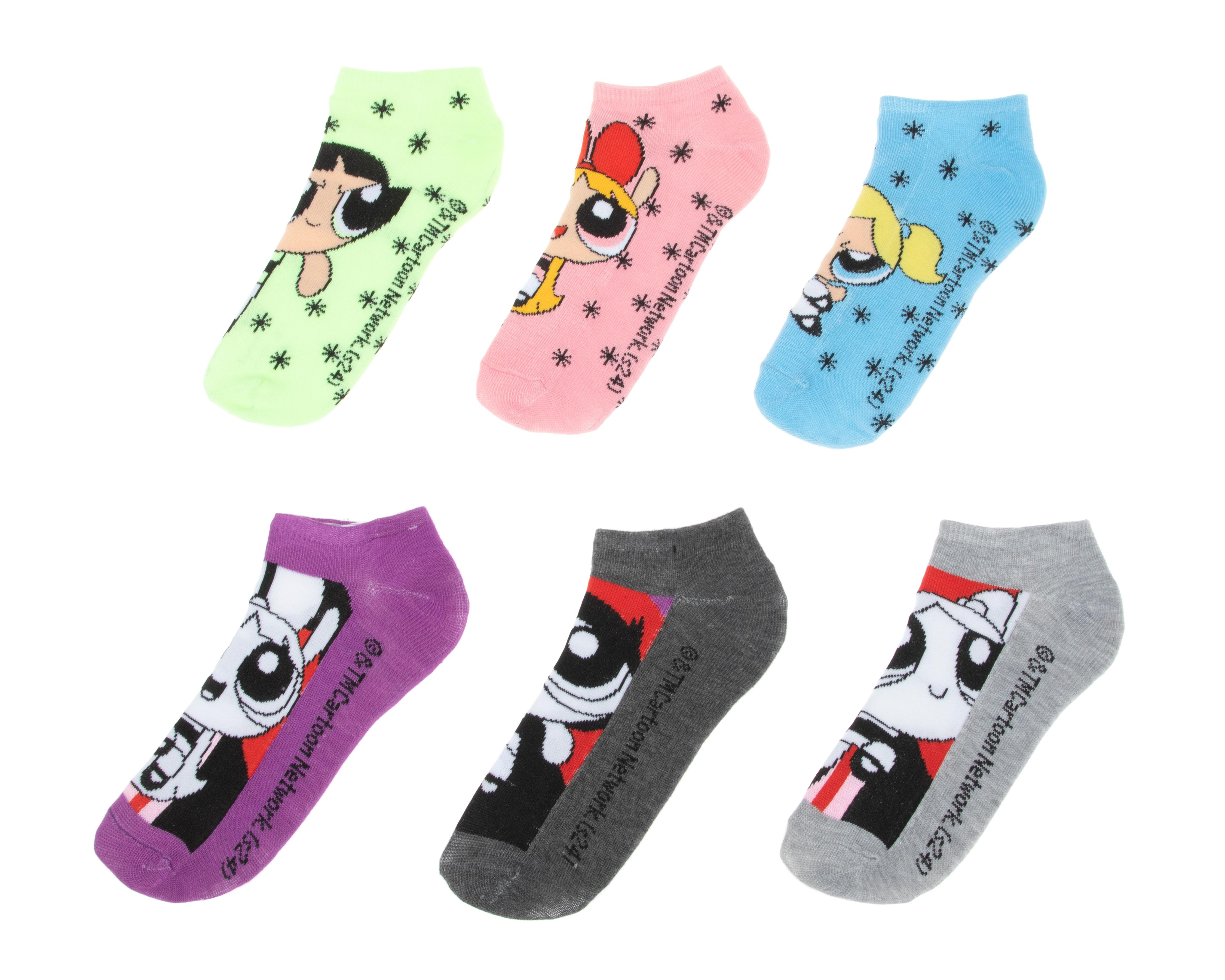 Calcetas The Powerpuff Girls para Mujer 6 Pares $129