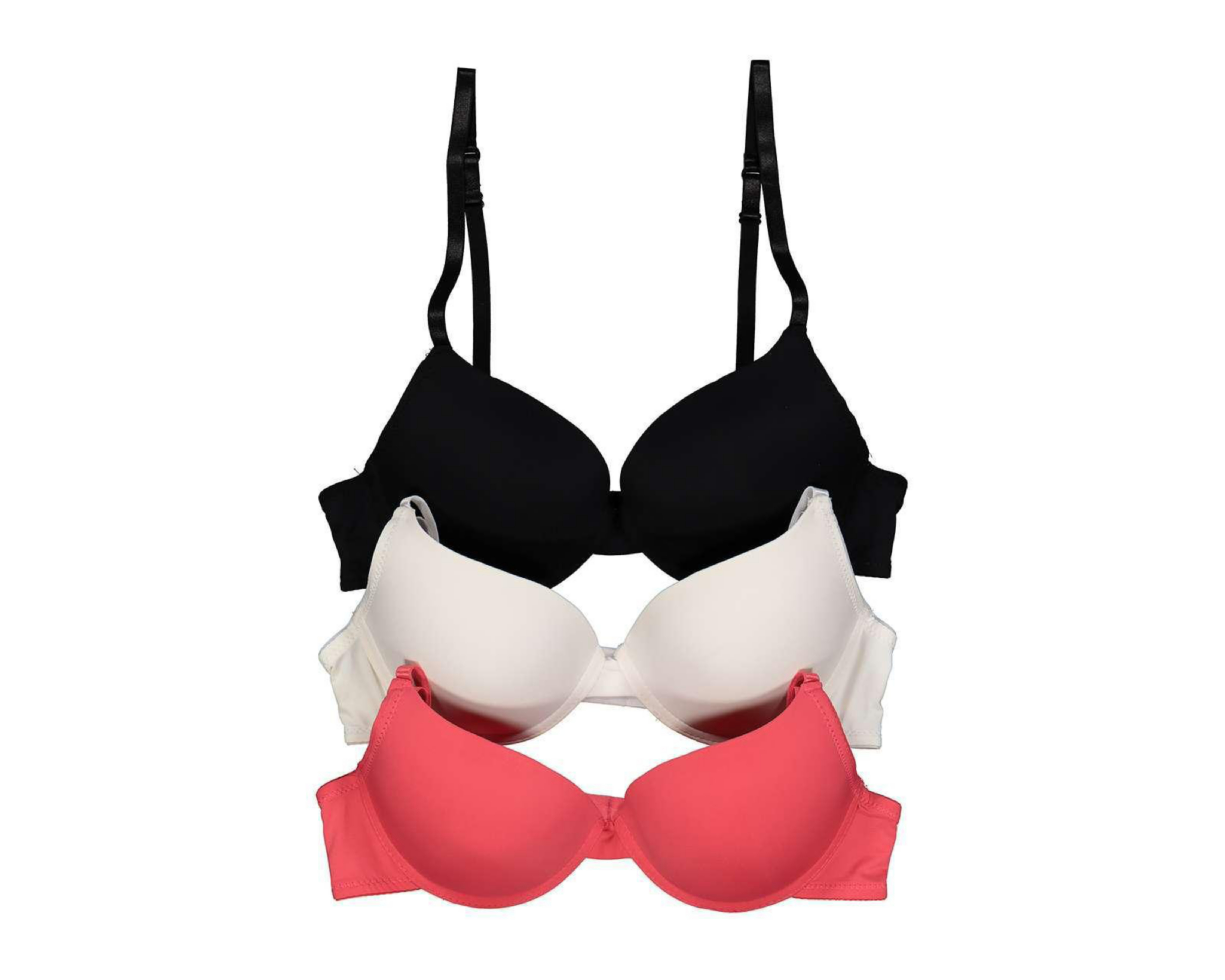 Brasier con Varilla Lovest Copa Completa para Mujer 3 Pack