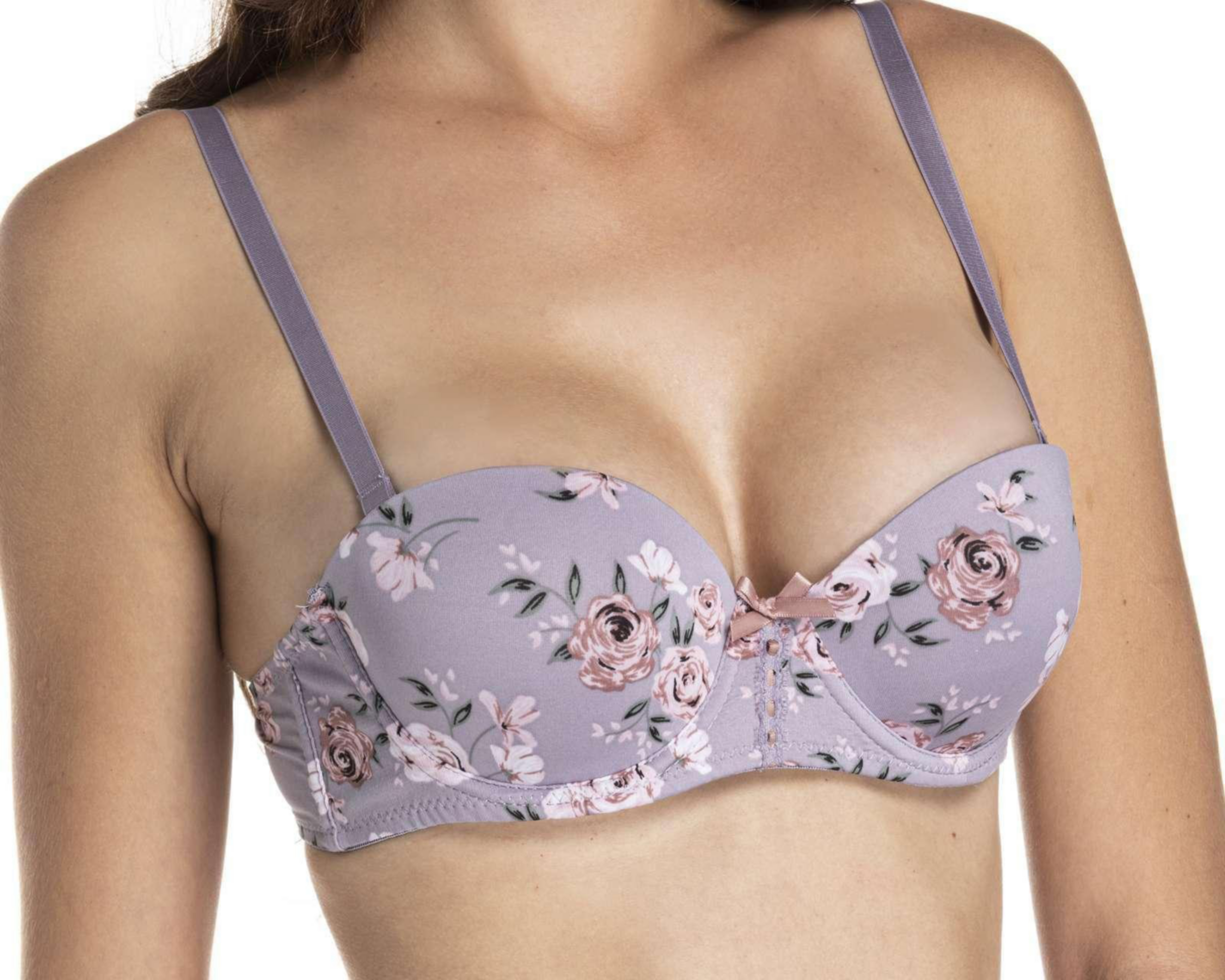 Foto 5 pulgar | Brasier Strapless Beauty Secret Media Copa para Mujer 2 Pack