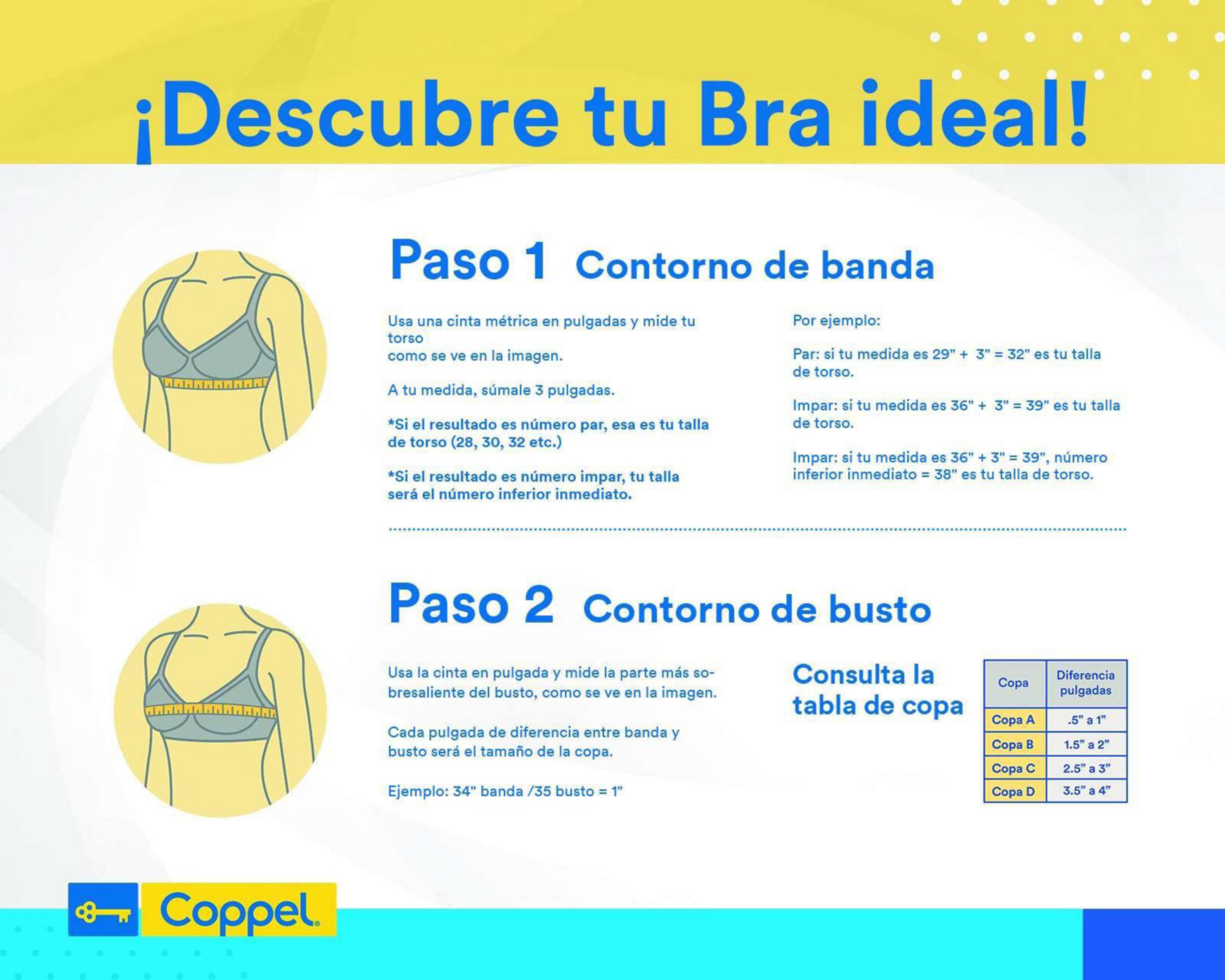 Brasier Strapless Beauty Secret Media Copa para Mujer 2 Pack Coppel