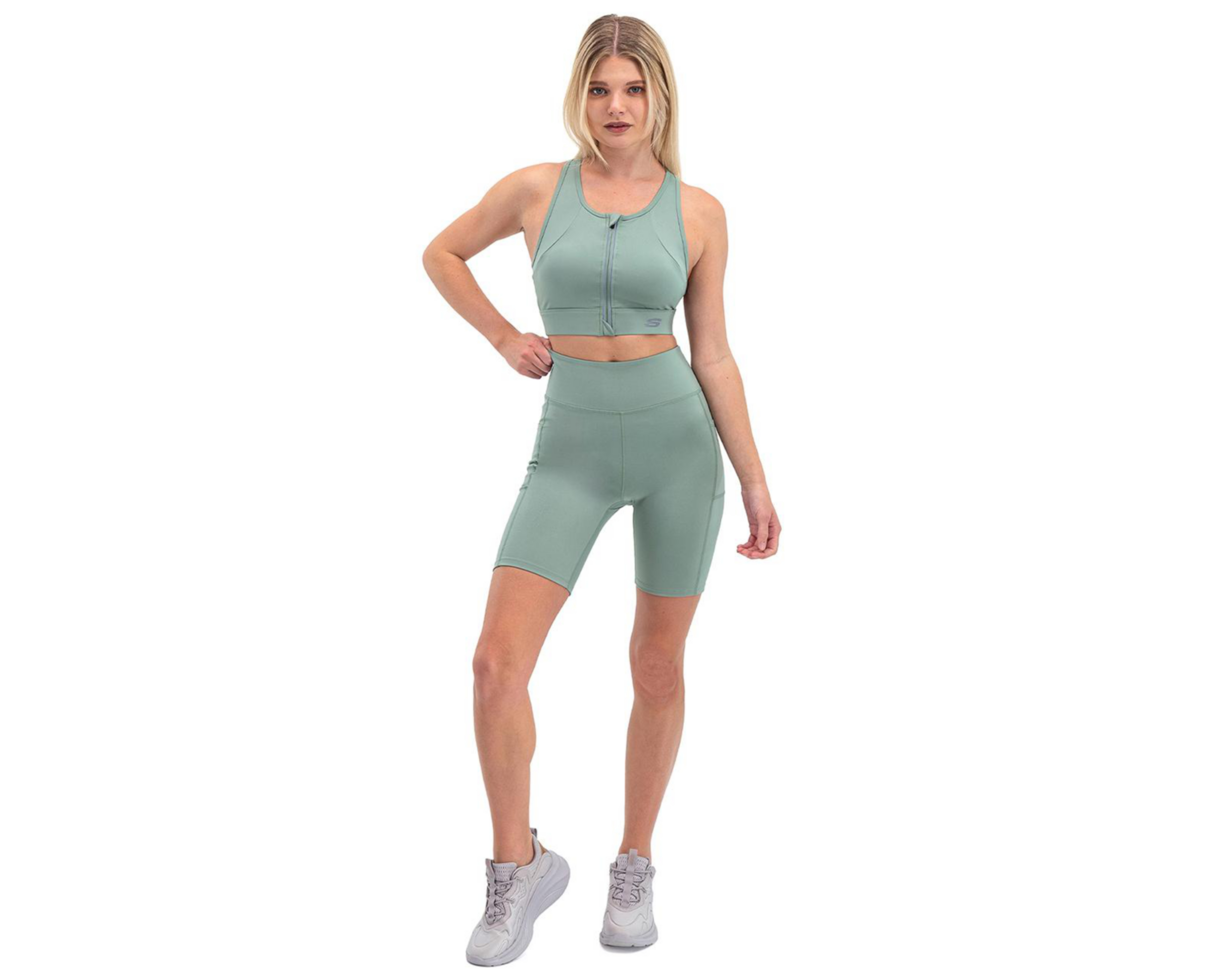 Foto 4 | Short Skechers de Entrenamiento para Mujer