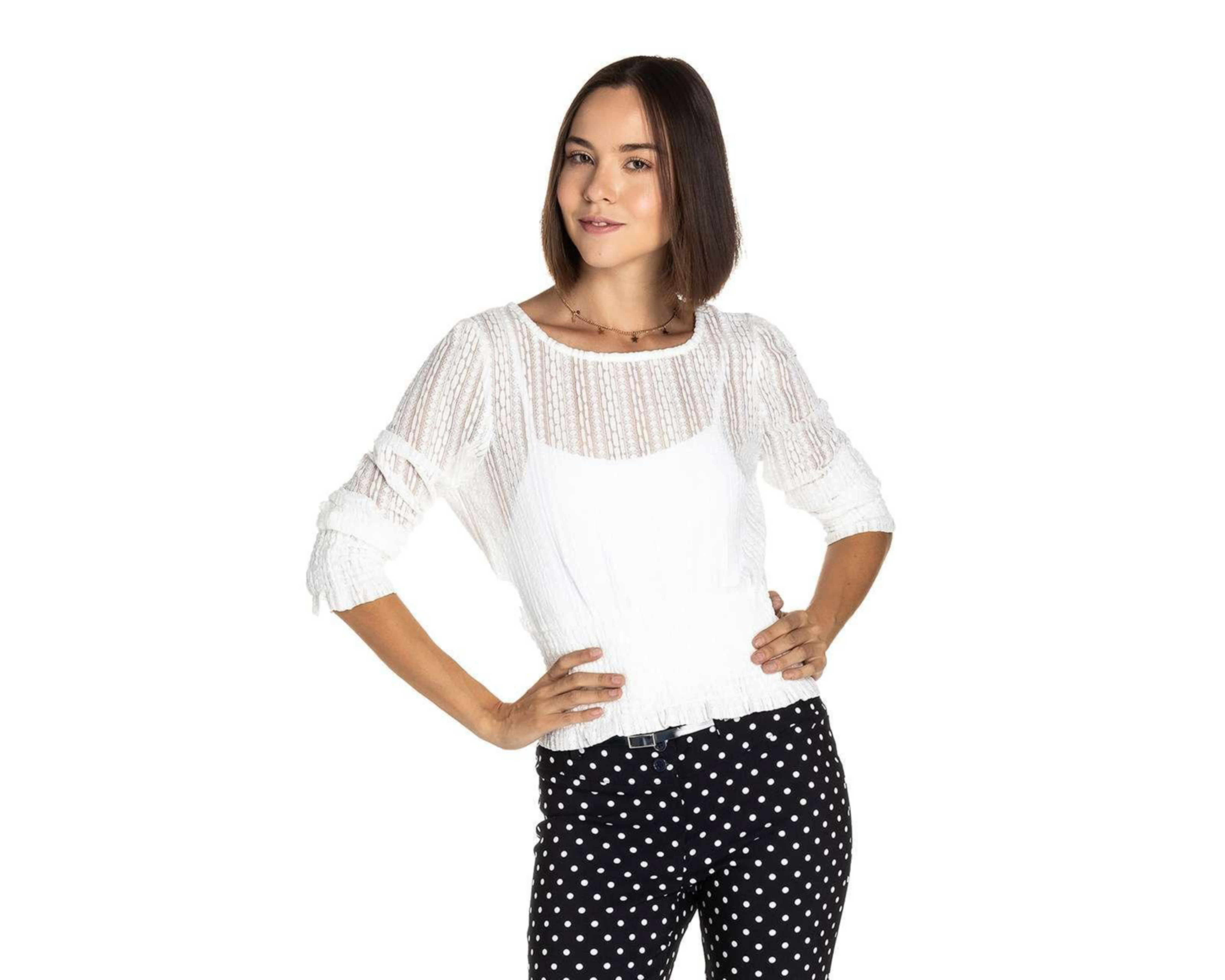 Foto 2 | Blusa 18 Forever Manga 3/4 para Mujer