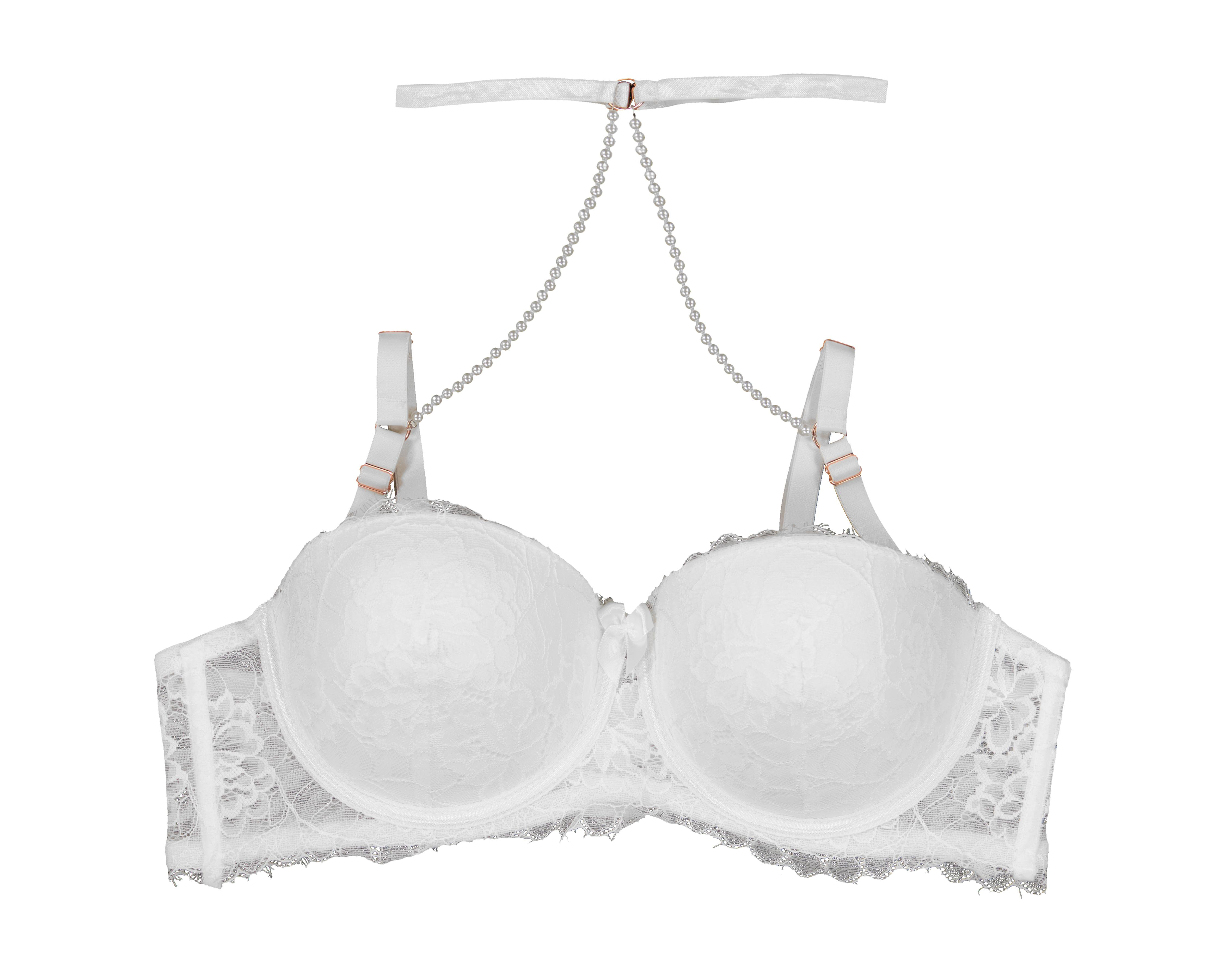 Foto 4 pulgar | Coordinado de Encaje Media Copa con Collar Carnival para Mujer