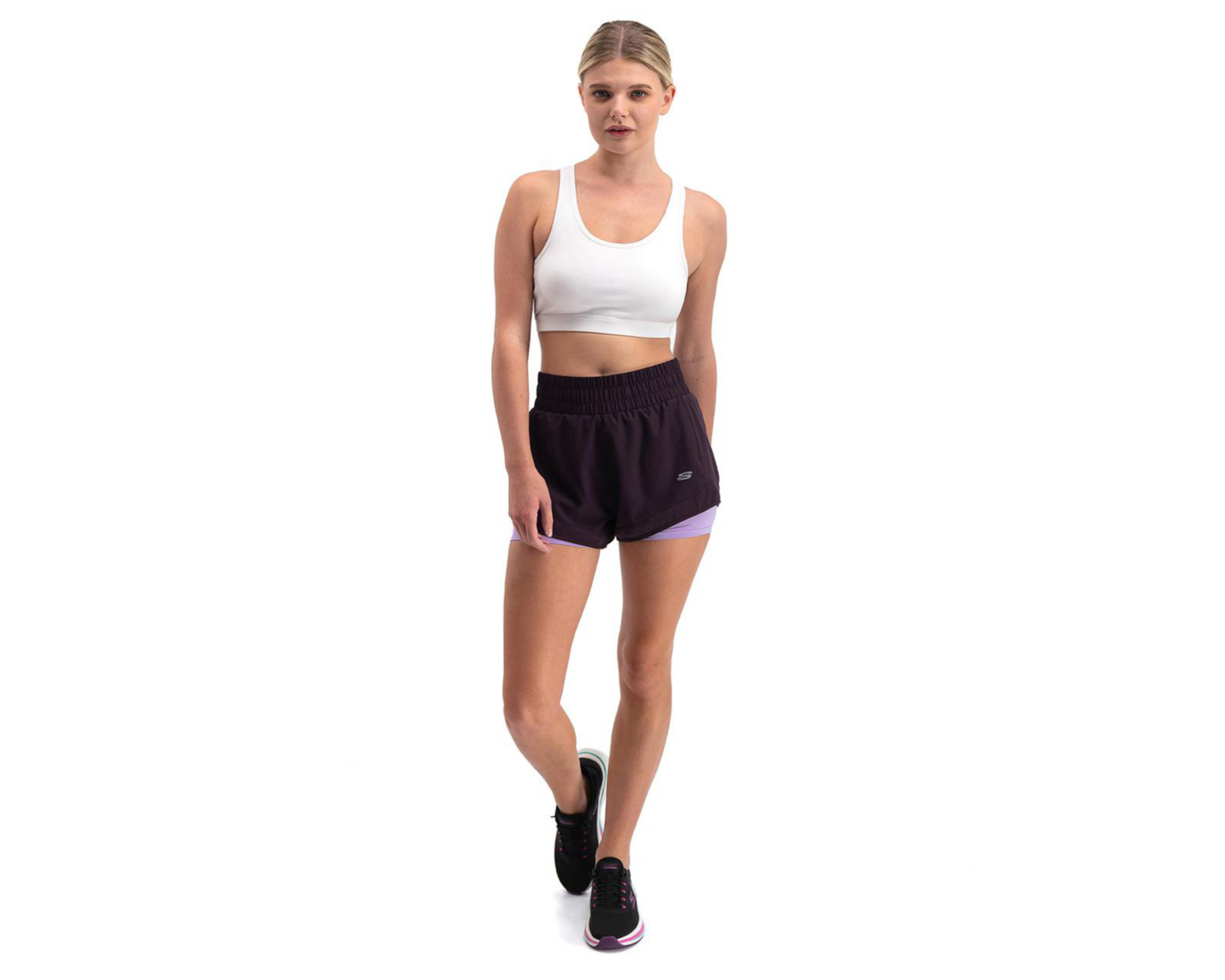 Foto 7 | Short Skechers de Entrenamiento para Mujer