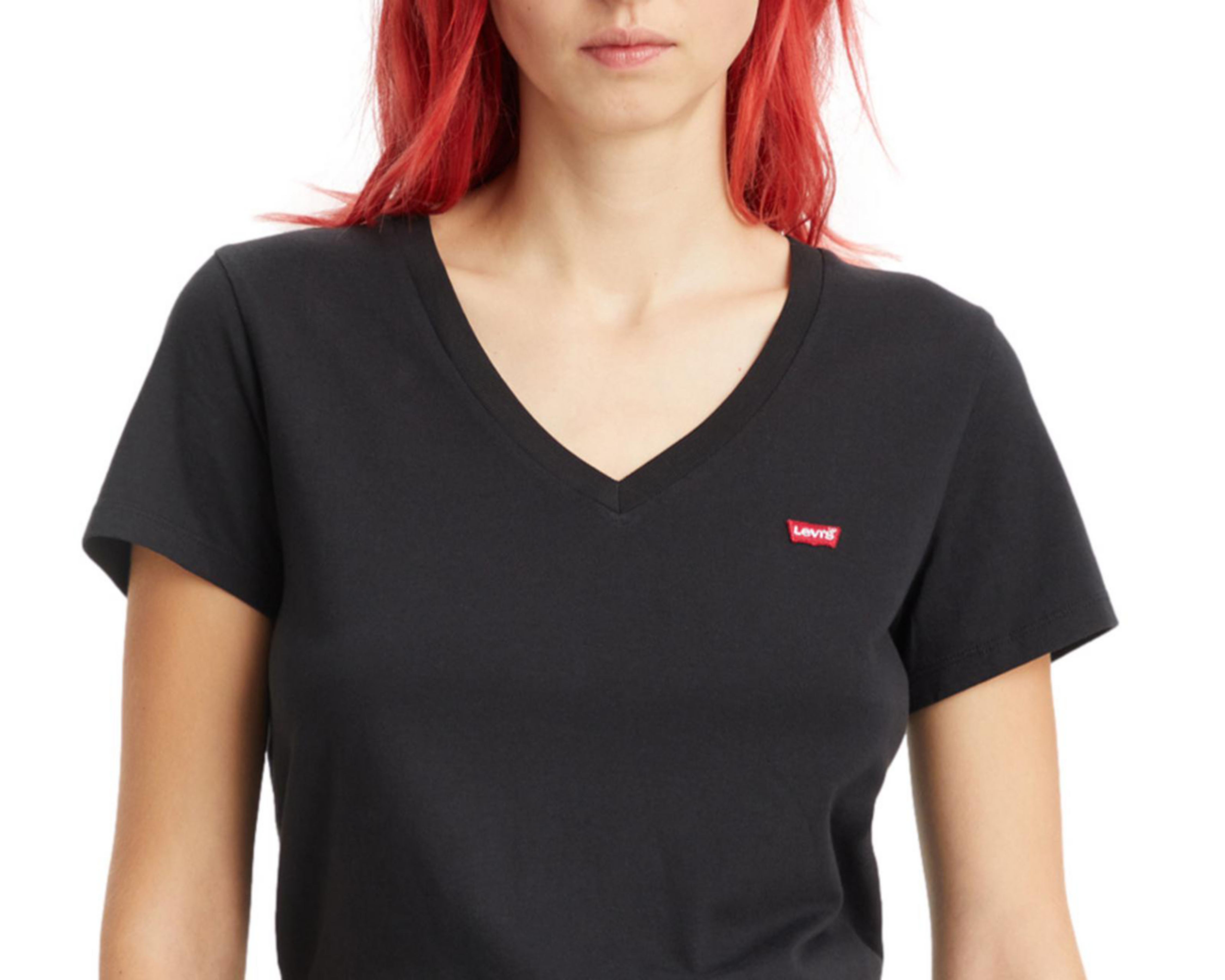 Foto 4 pulgar | Playera Levi's Manga Corta Cuello V