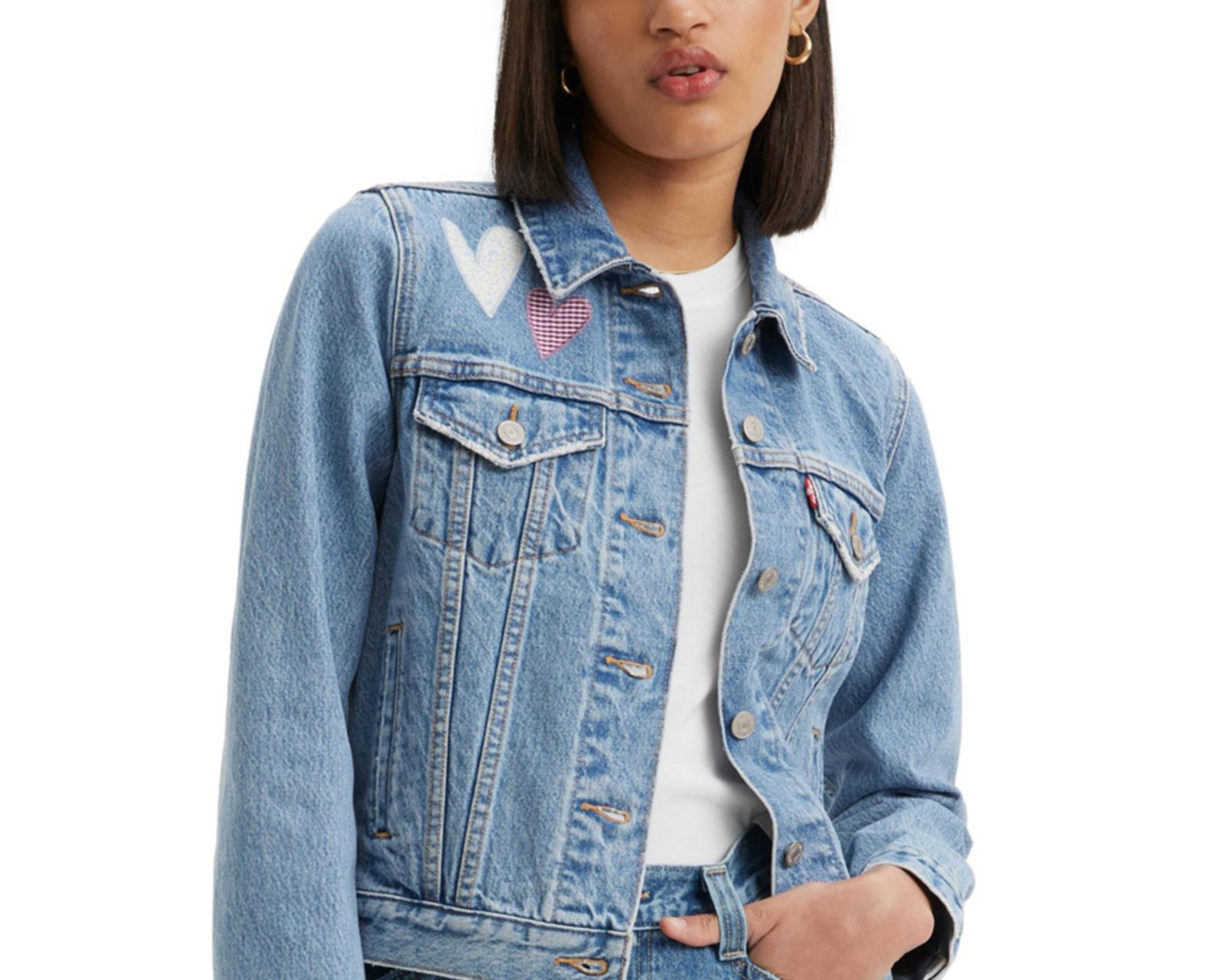 Foto 3 | Chamarra Levi's Trucker de Mezclilla