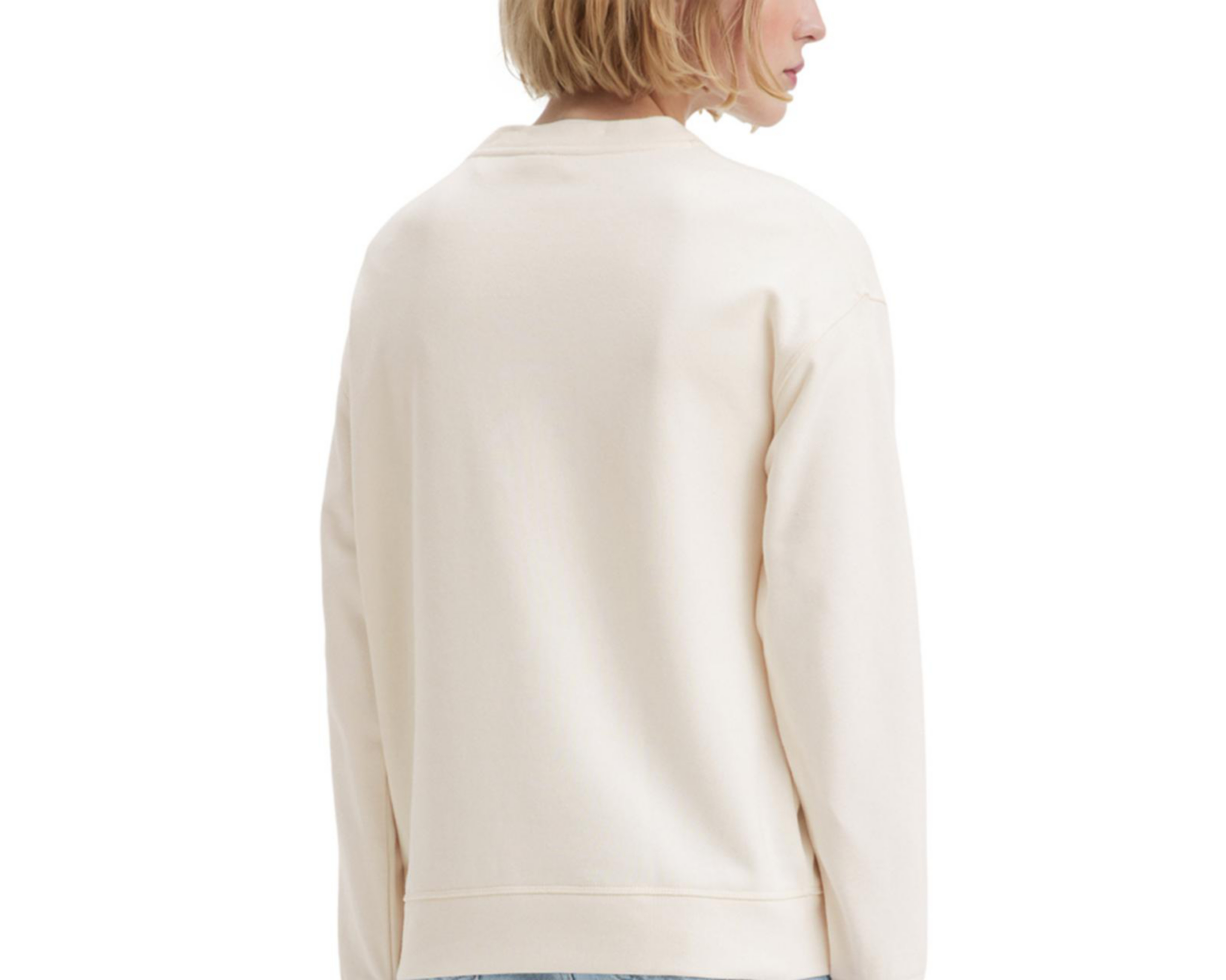 Foto 5 pulgar | Sudadera Levi's Beige Cuello Redondo