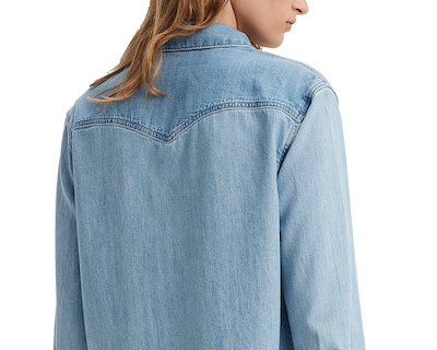Foto 4 | Camisa Levi's Azul Corte Holgado