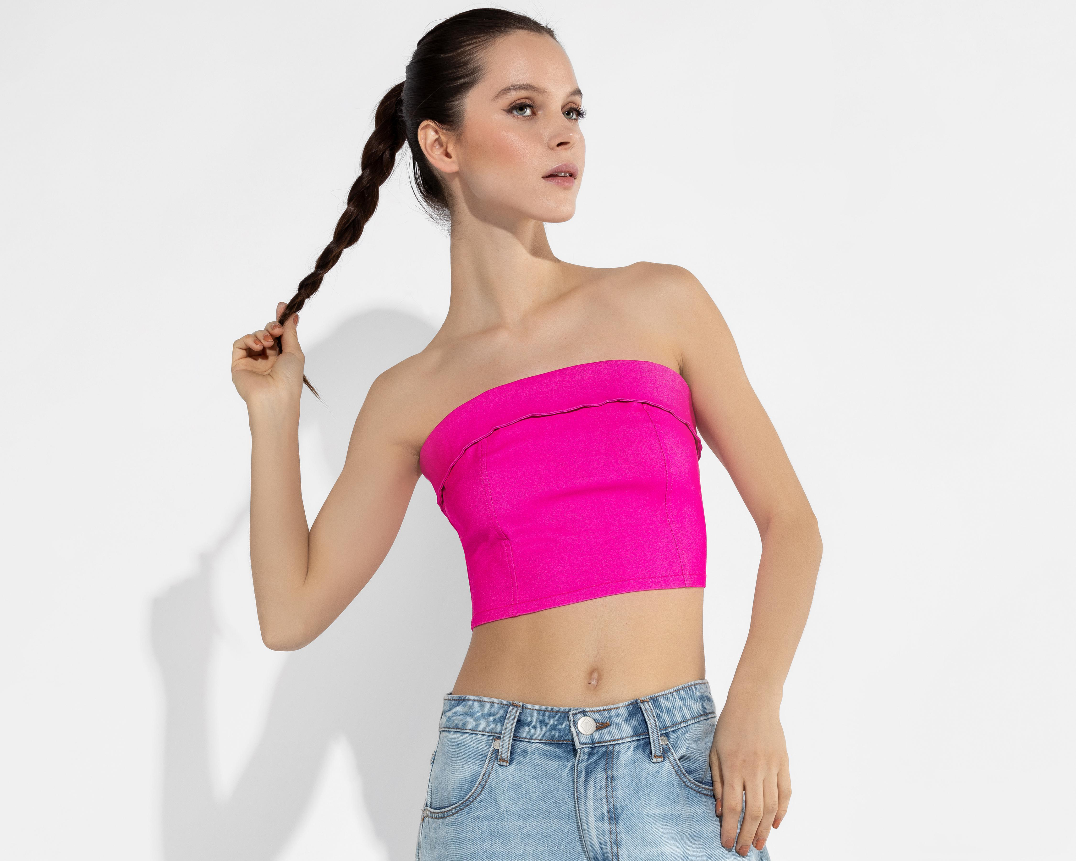 Foto 3 pulgar | Top Thinner Strapless con Cierre