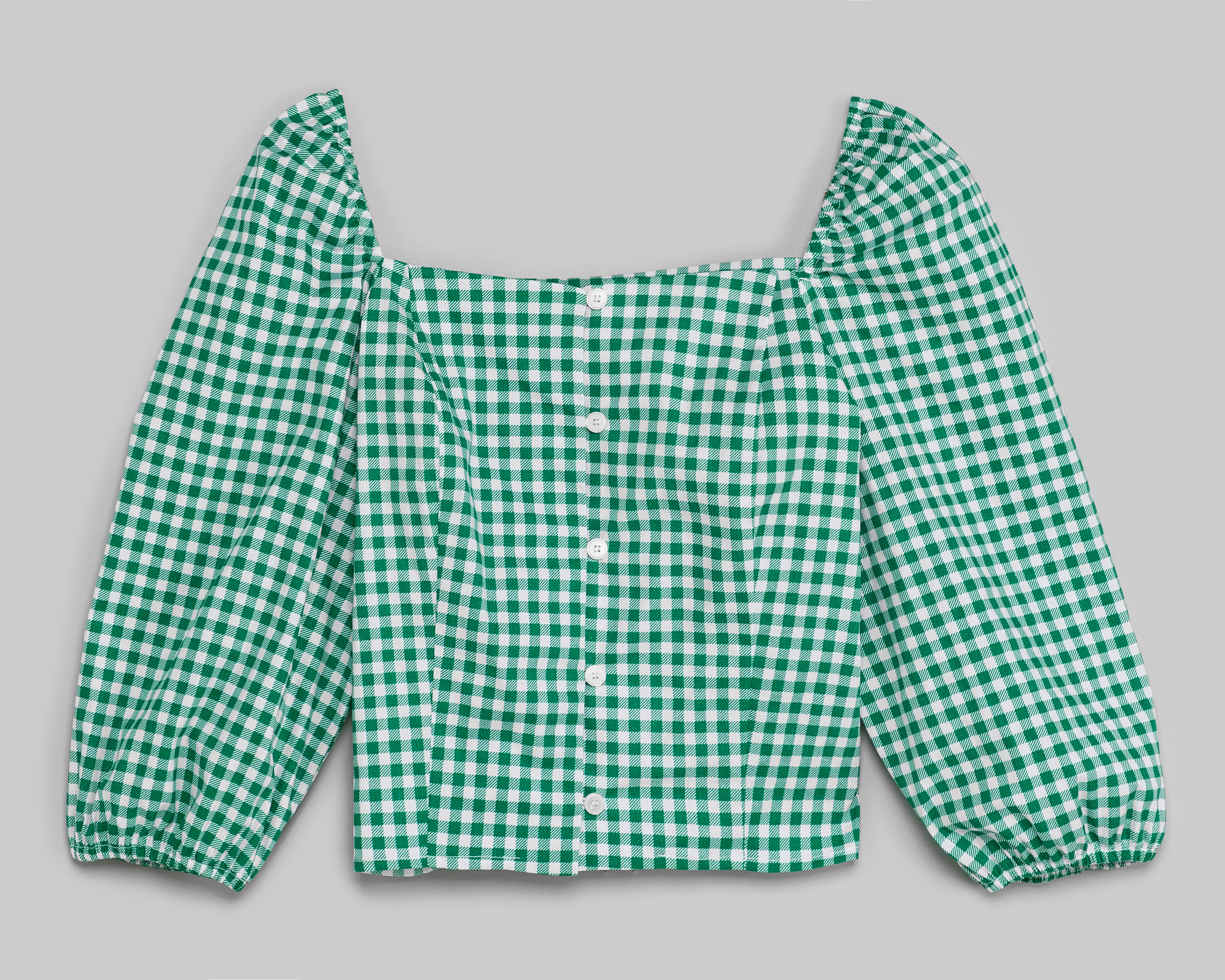 Foto 3 pulgar | Blusa Thinner Manga Larga a Cuadros