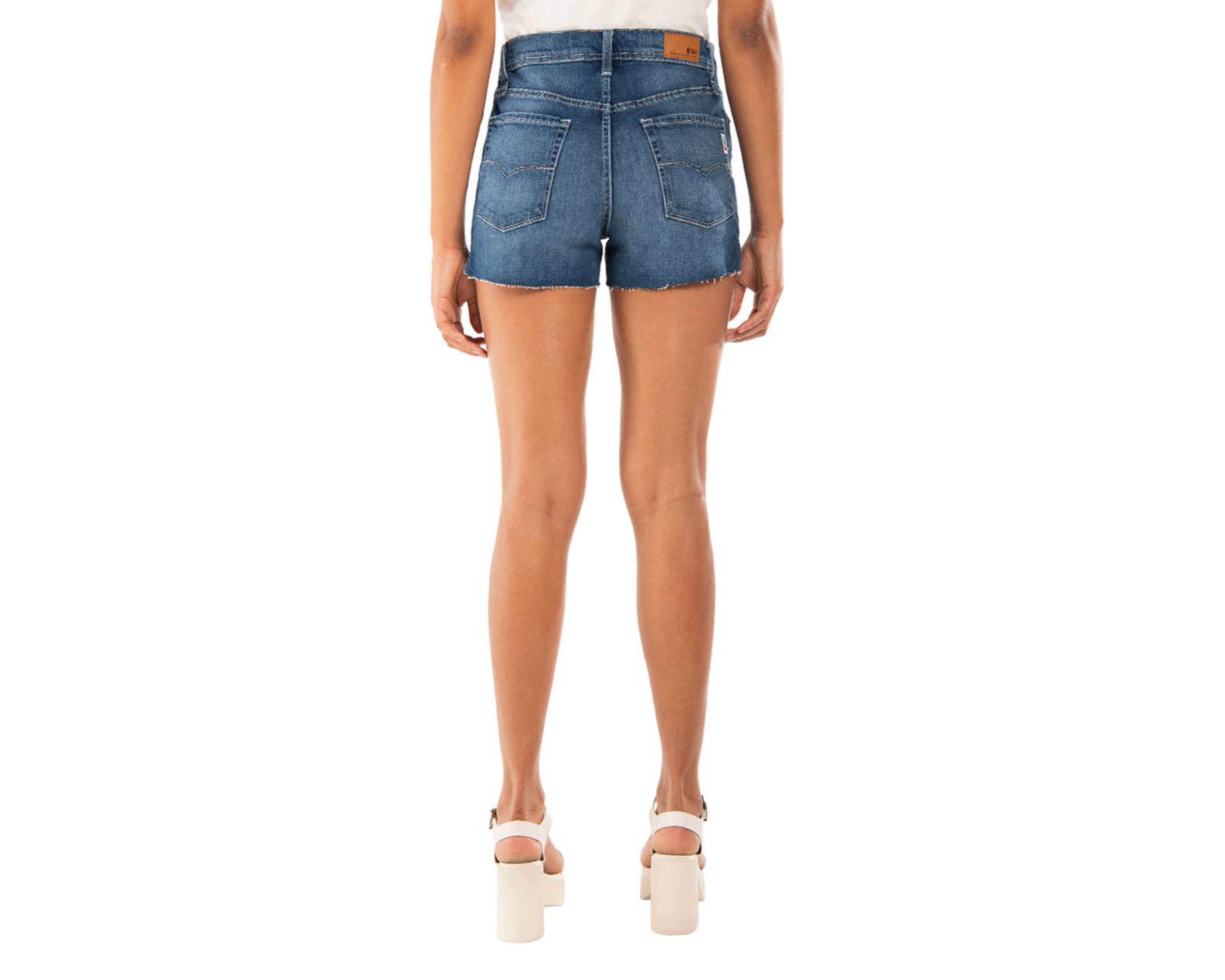 Foto 4 pulgar | Short Oggi Azul para Mujer