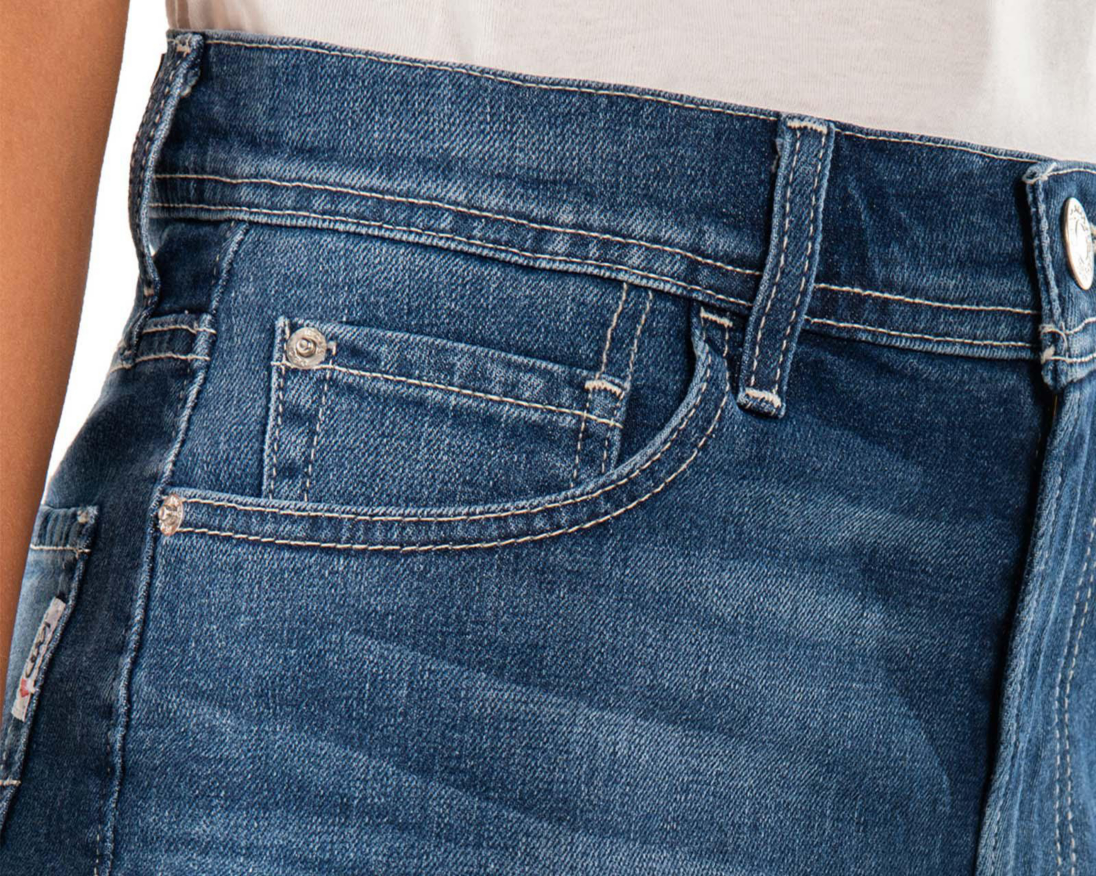 Foto 6 pulgar | Short Oggi Azul para Mujer
