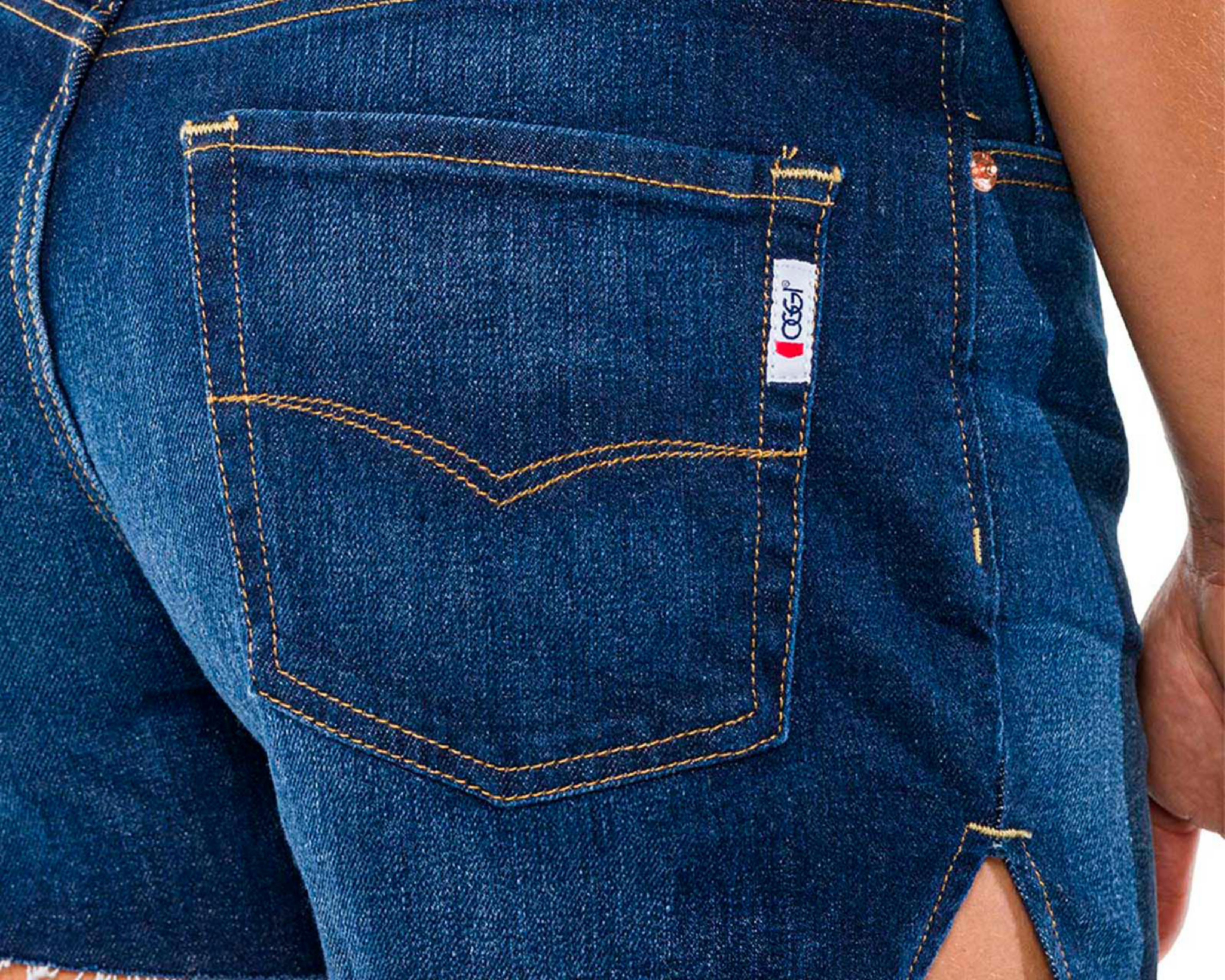 Foto 5 pulgar | Short Oggi de Mezclilla para Mujer
