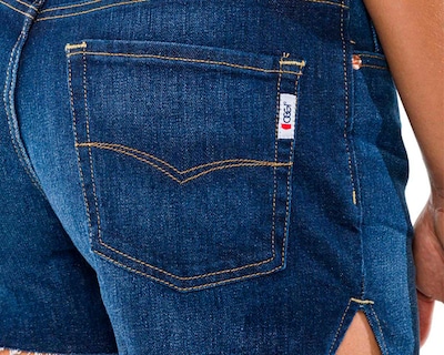 Foto 4 | Short Oggi de Mezclilla para Mujer