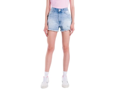 Foto 1 | Short Oggi Deslavado para Mujer