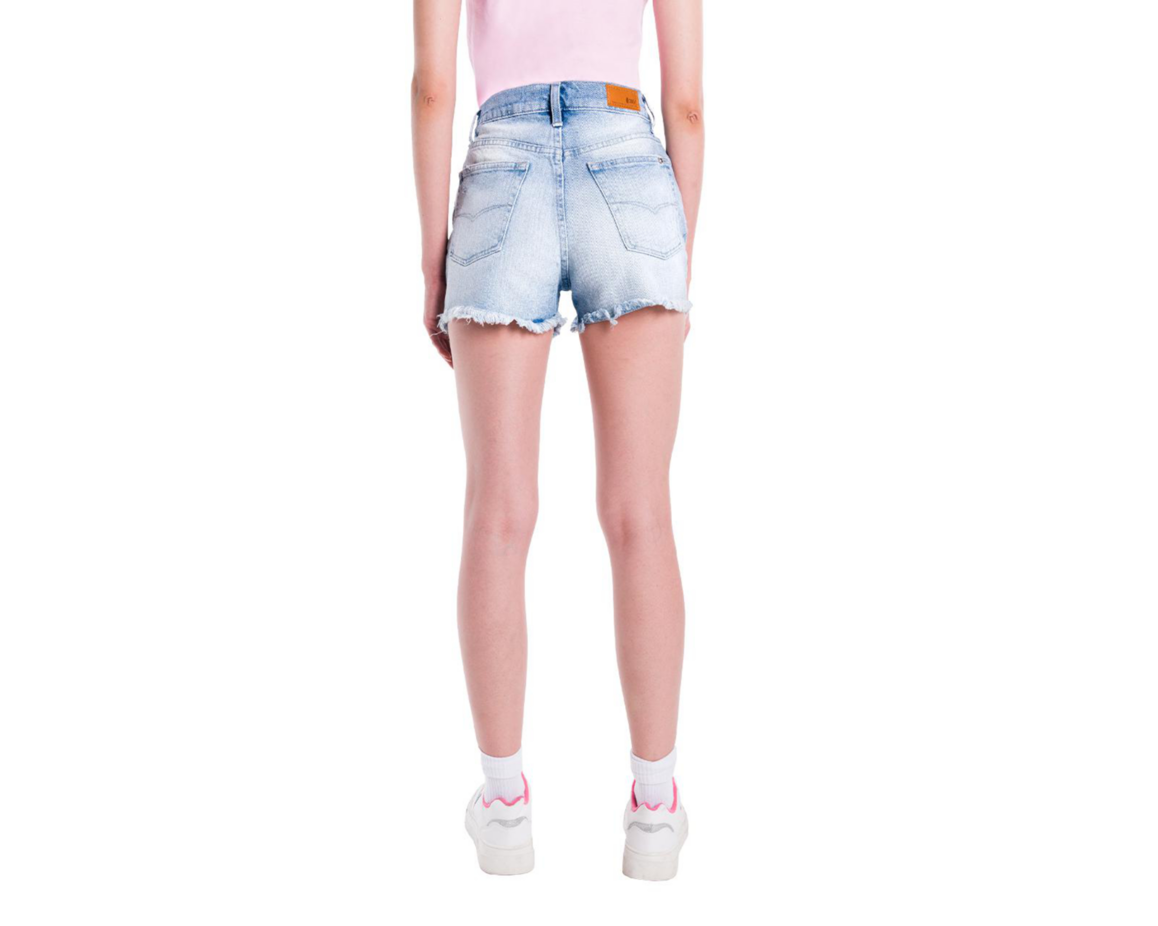 Foto 3 | Short Oggi Deslavado para Mujer