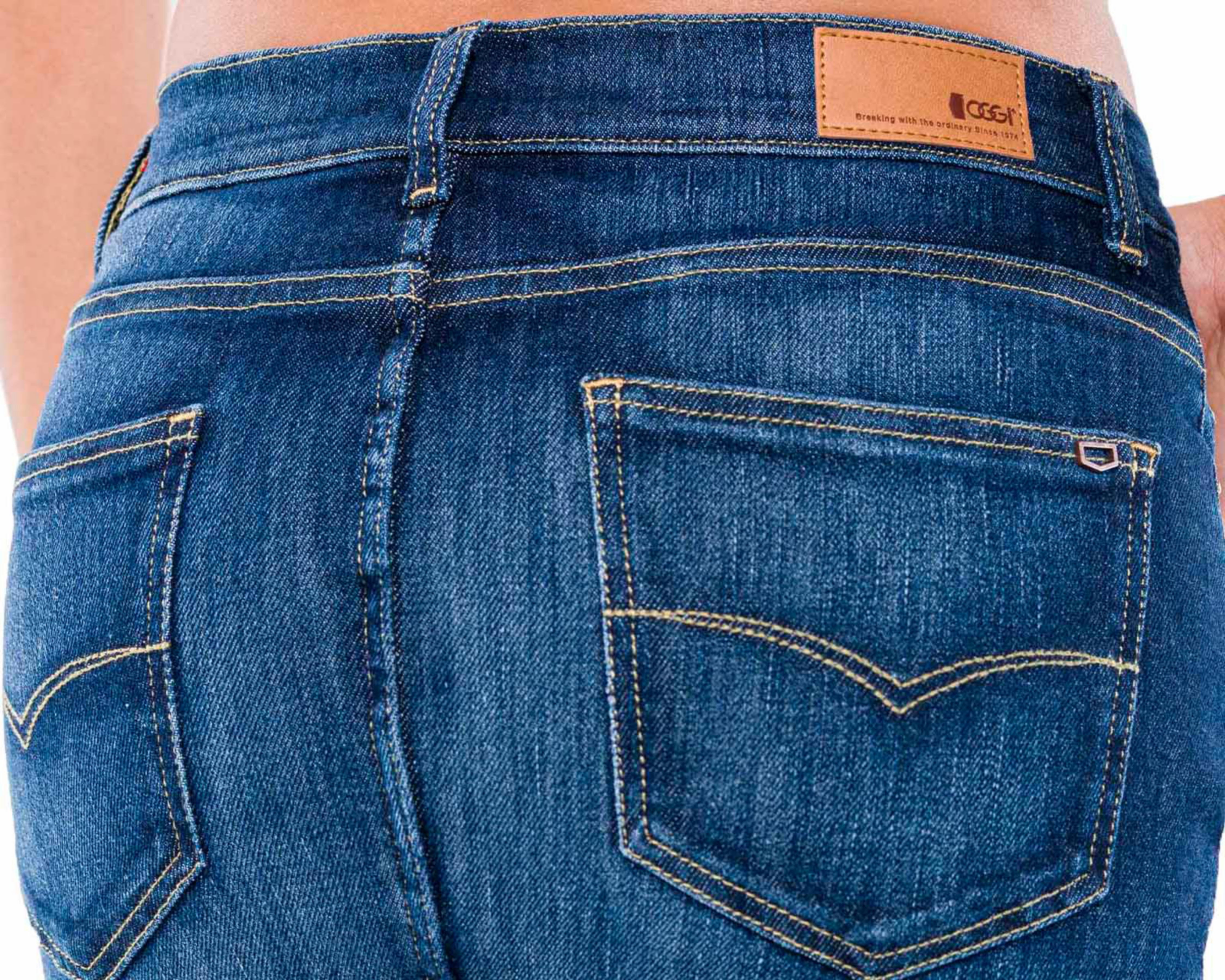 Foto 6 pulgar | Falda Corta Oggi Azul para Mujer