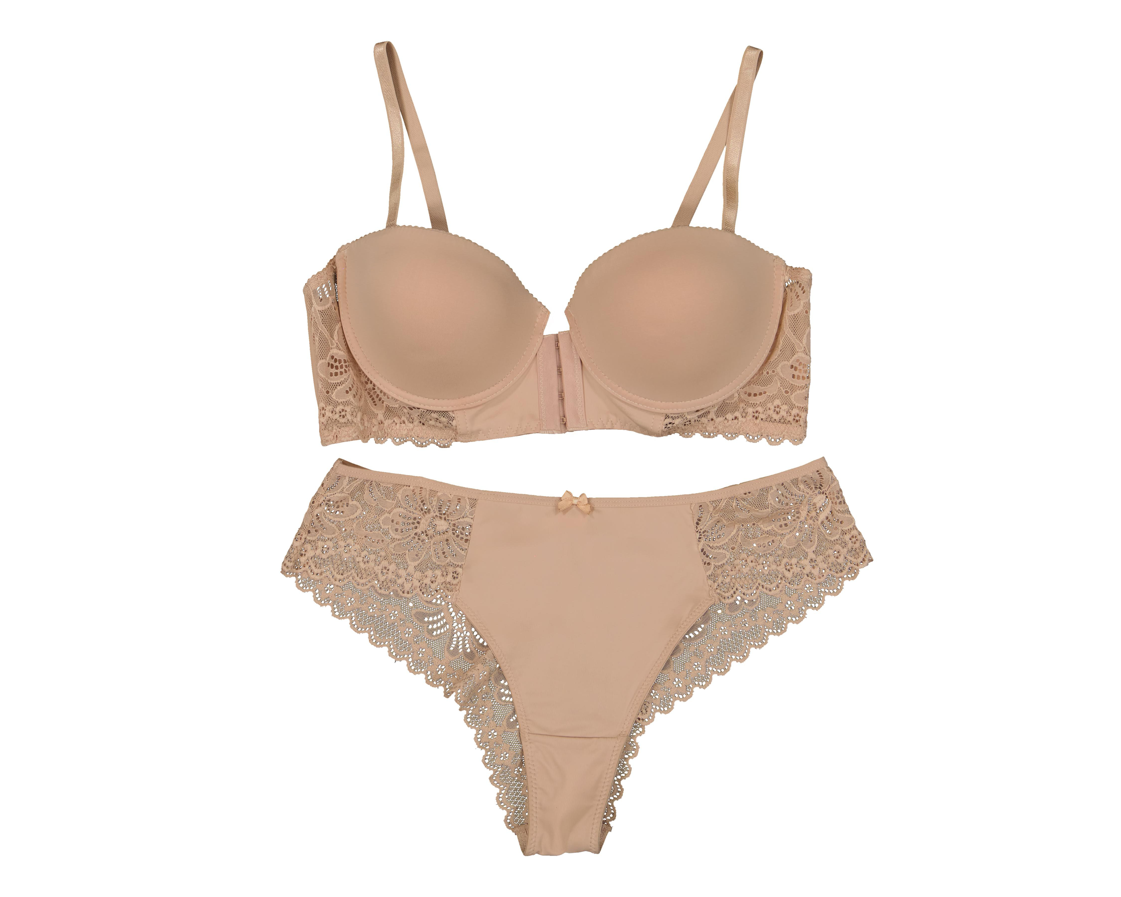 Coordinado con Encaje Copa Completa con Varilla Carnival para Mujer $249