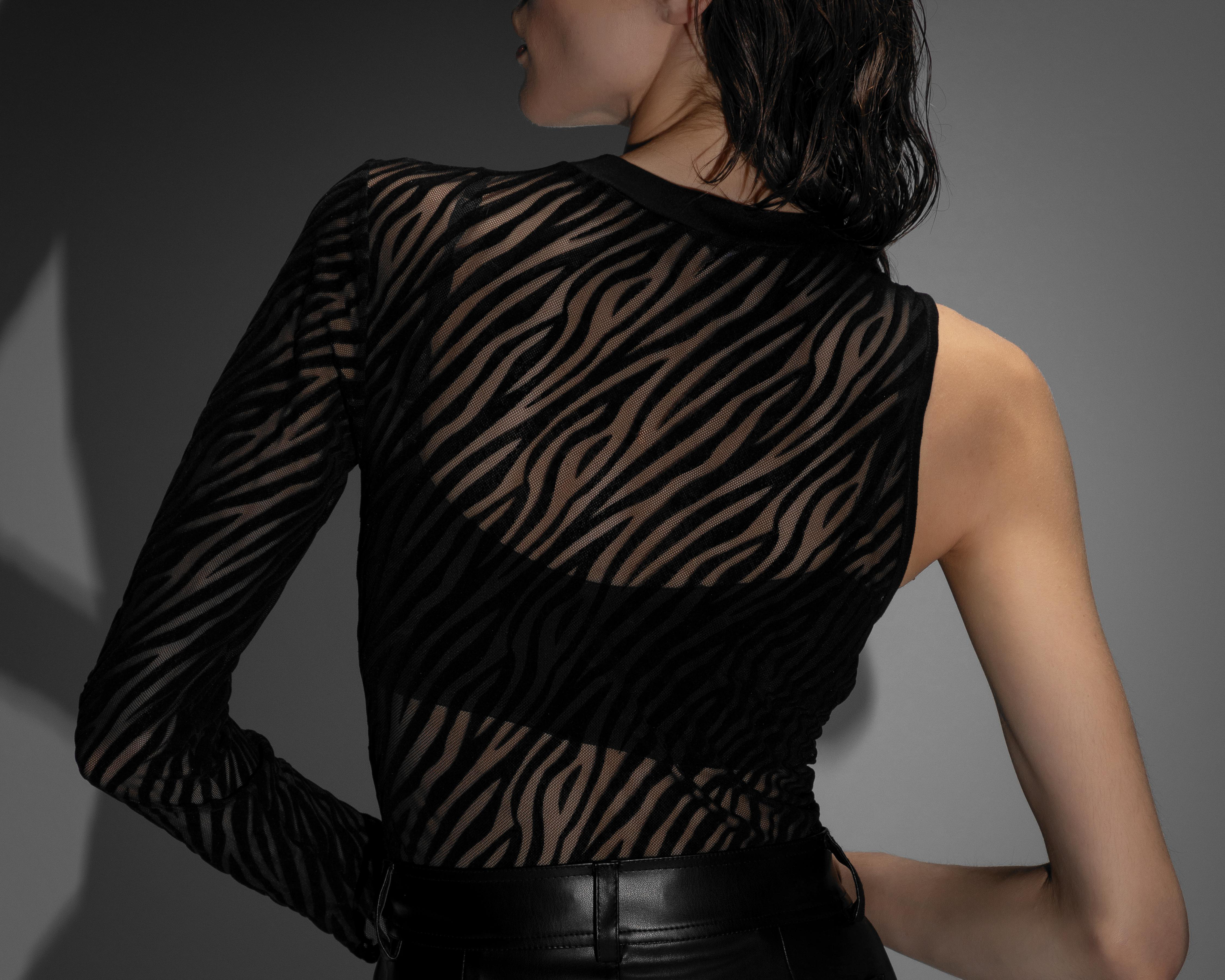 Foto 5 | Body Thinner Hombro Descubierto con Mesh