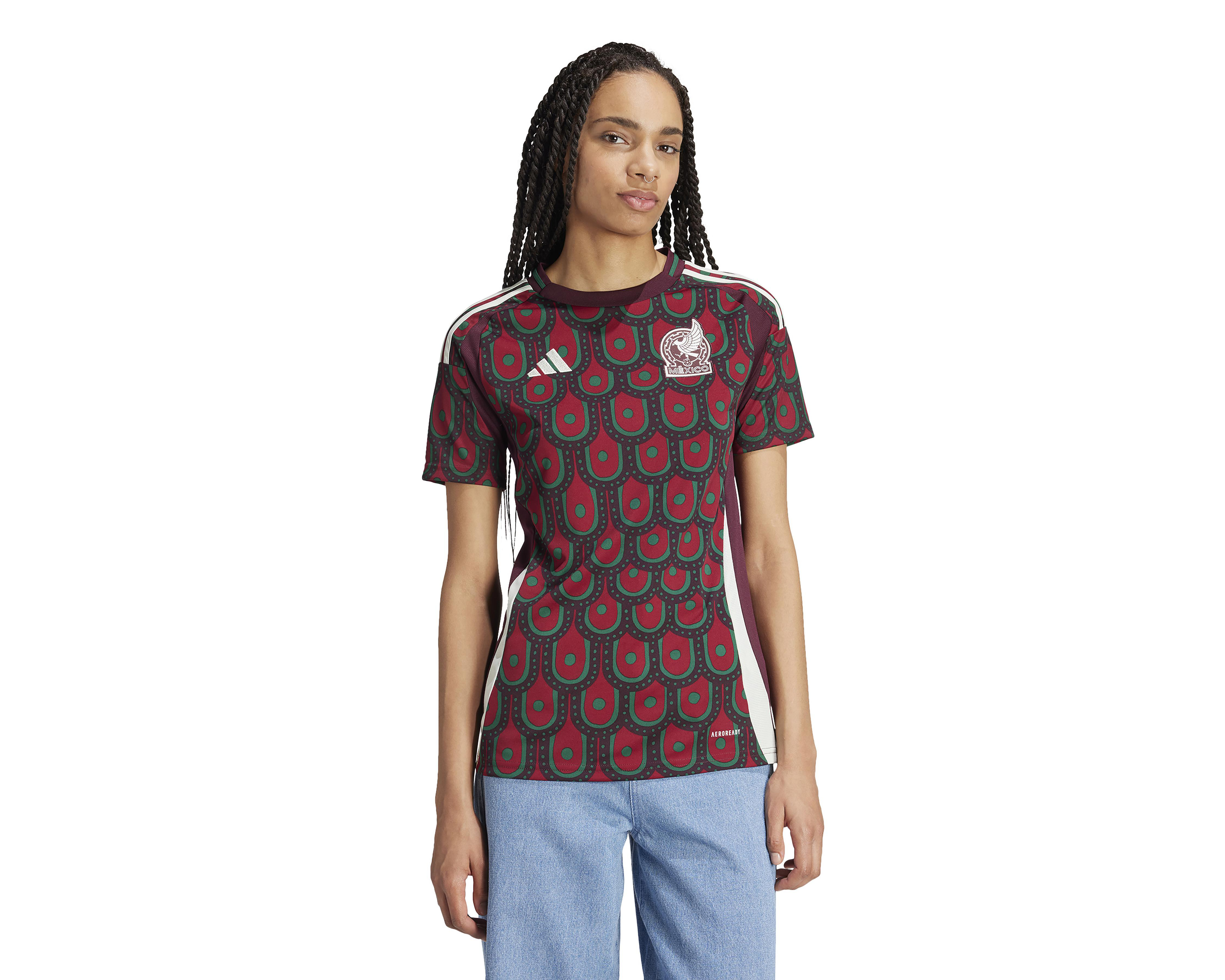 Foto 2 pulgar | Jersey Adidas Selección Nacional de México Femenil Local 2024-2025