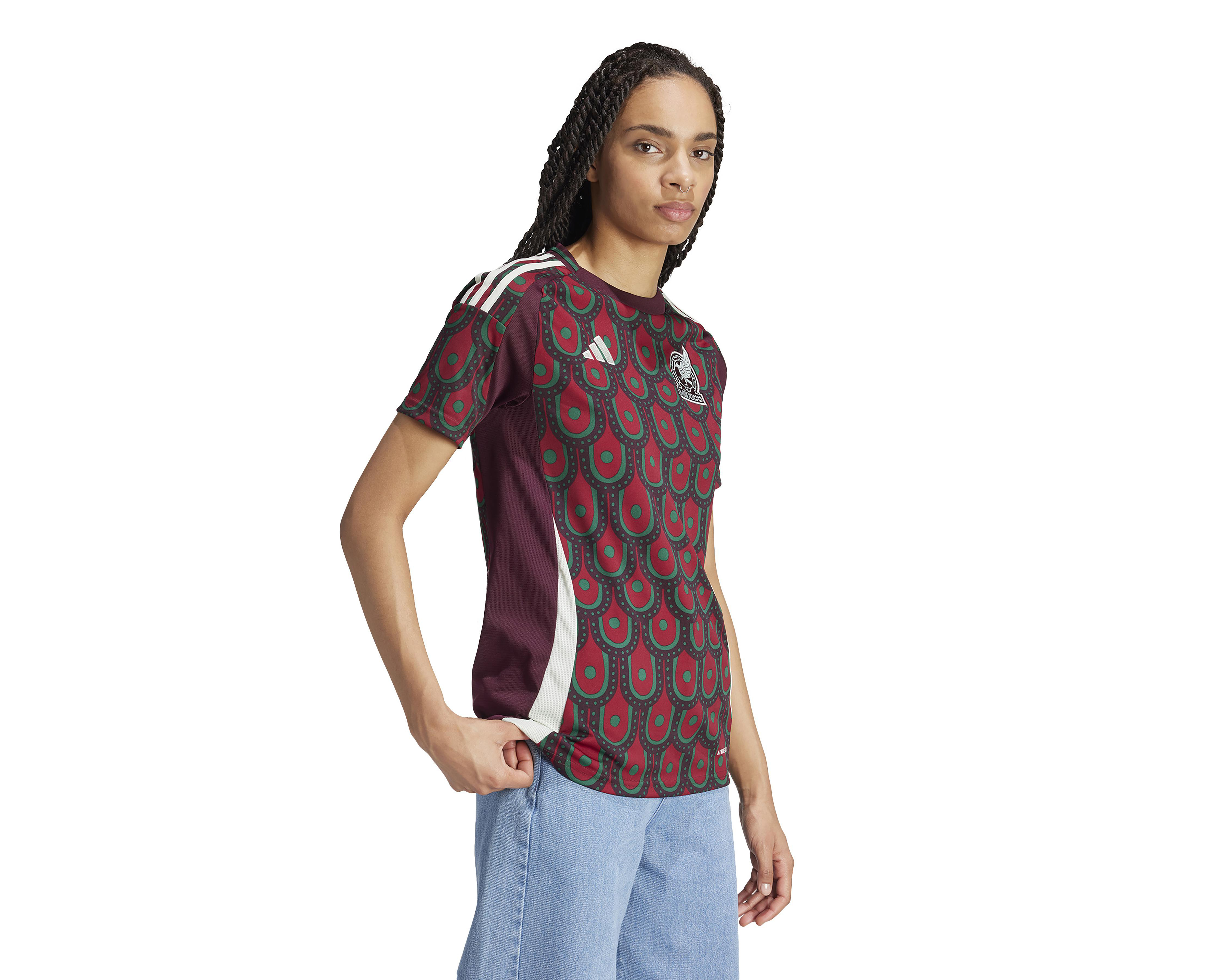 Foto 4 pulgar | Jersey Adidas Selección Nacional de México Femenil Local 2024-2025