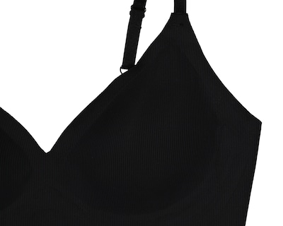 Foto 3 | Brasier Media Copa Negro Pinku para Mujer