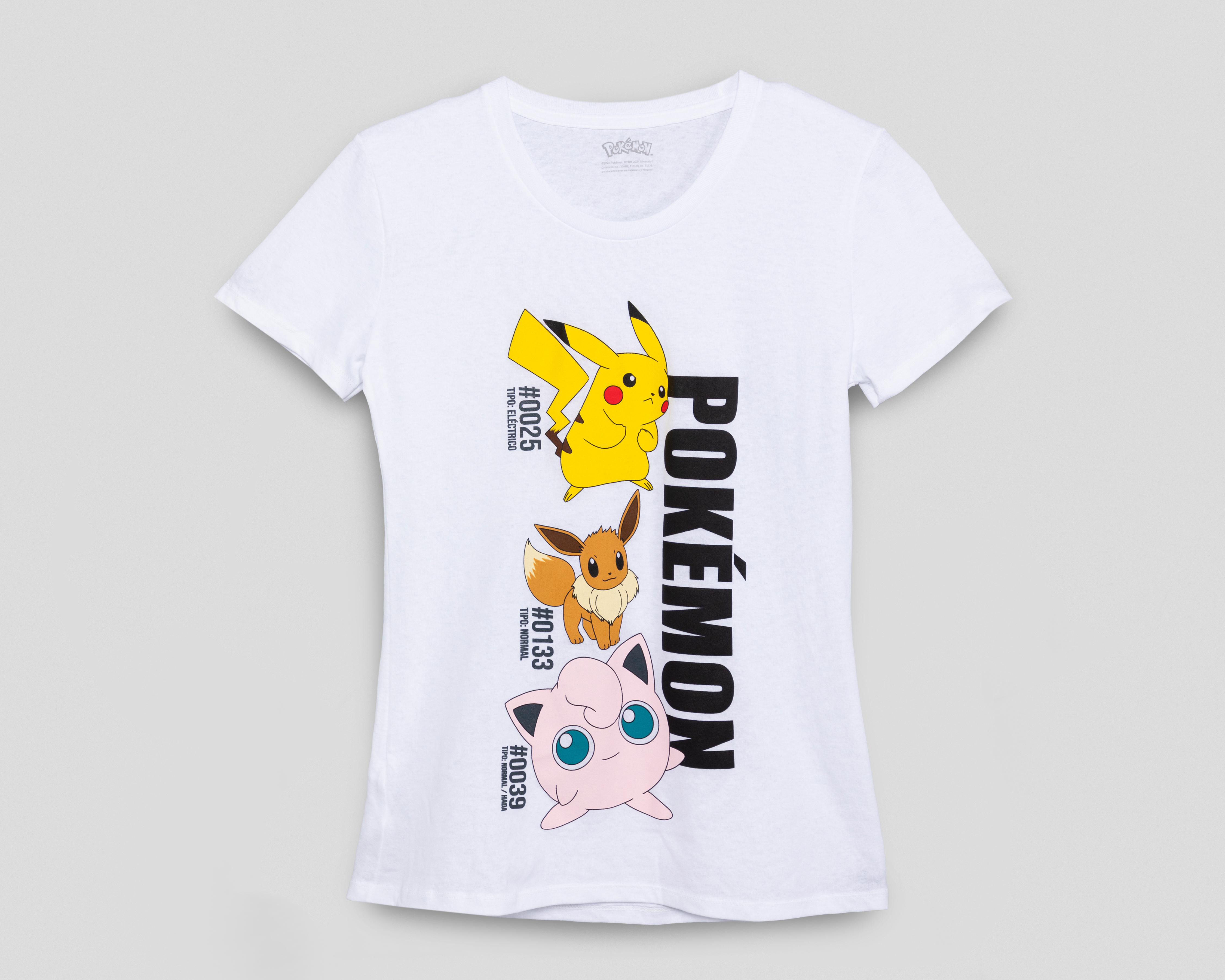 Foto 2 pulgar | Playera Pokémon Estampada para Mujer