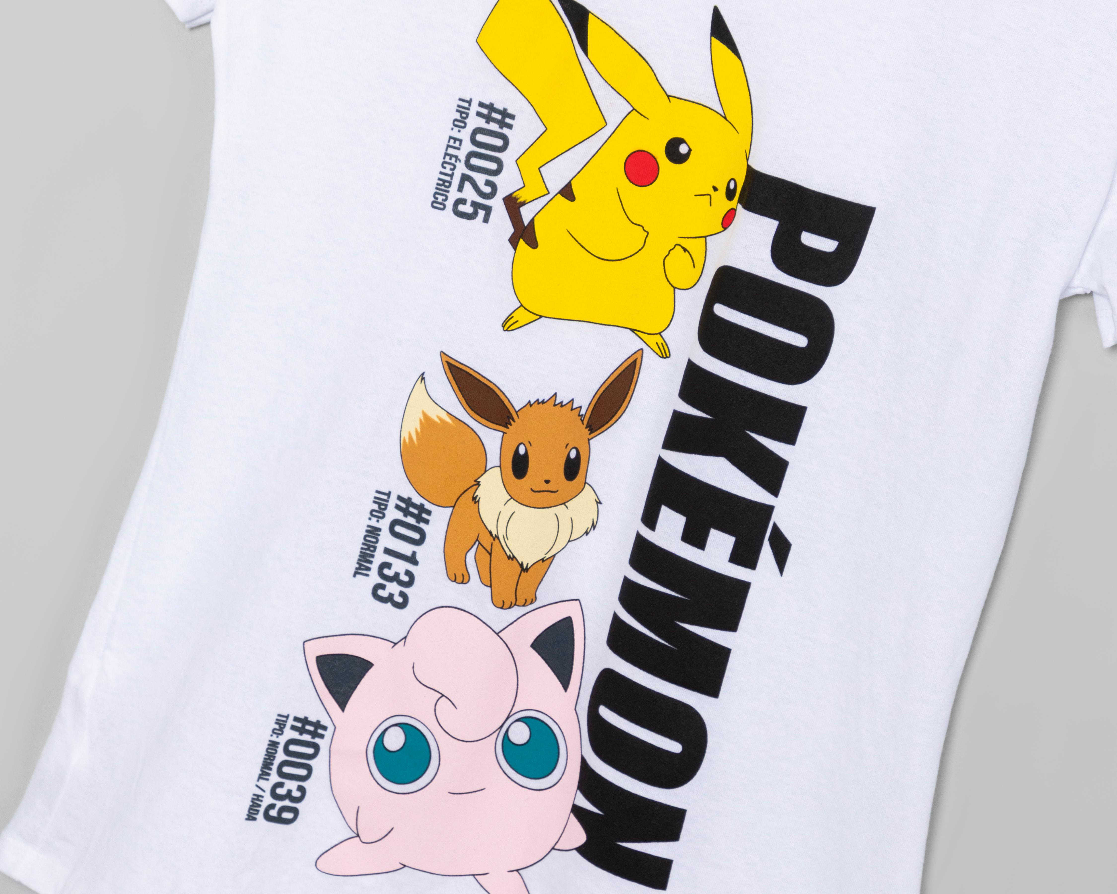 Foto 4 pulgar | Playera Pokémon Estampada para Mujer