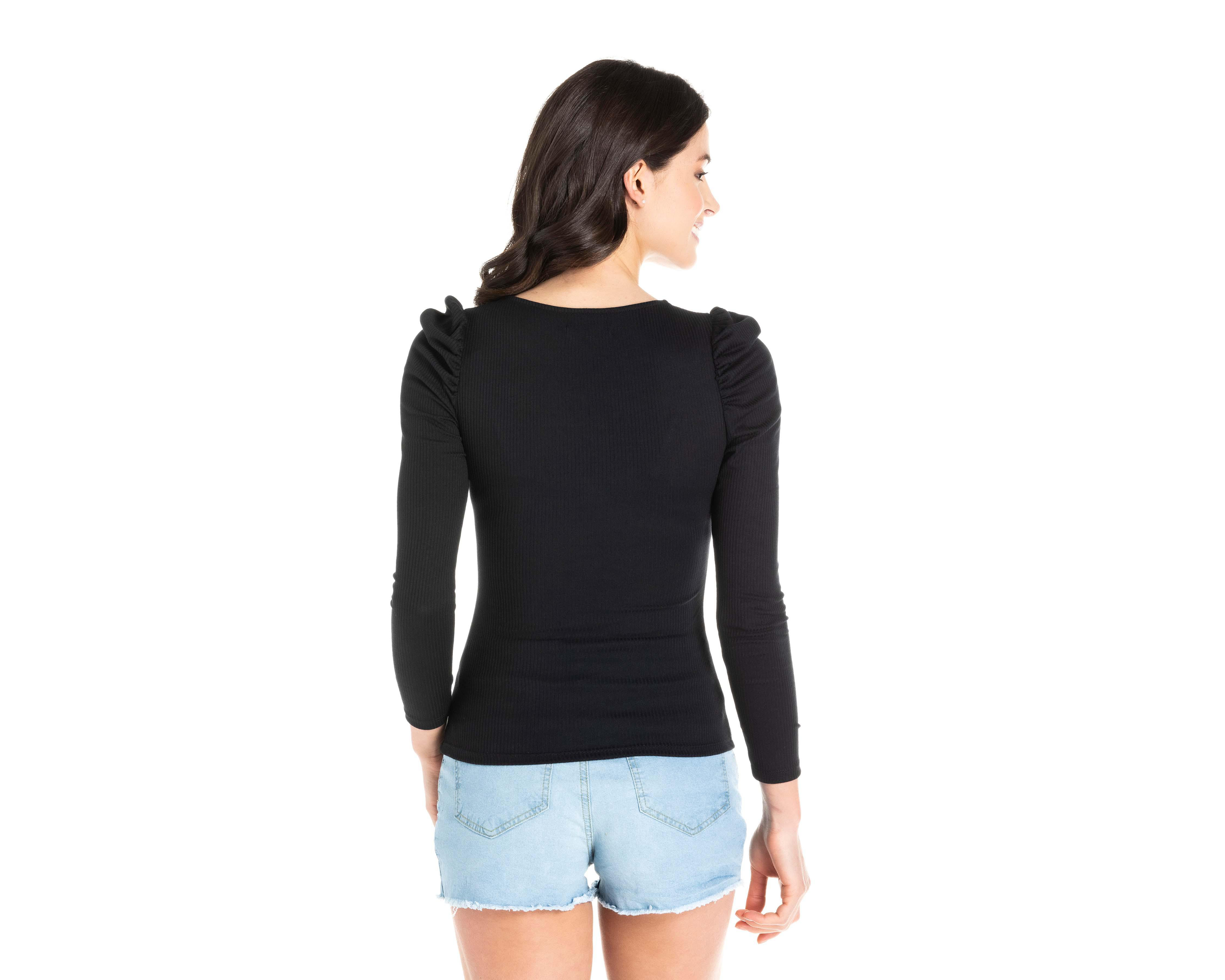 Foto 3 | Blusa Thinner Manga Larga