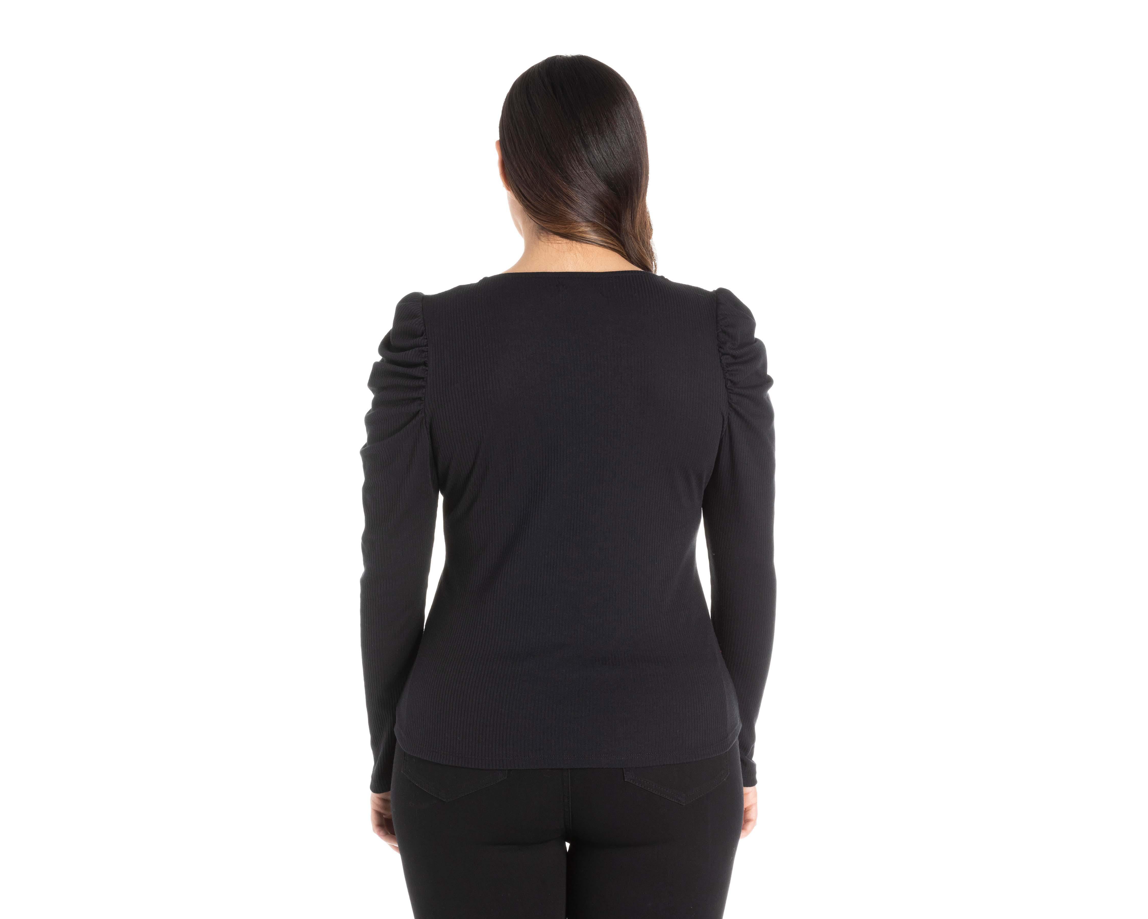 Foto 7 pulgar | Blusa Thinner Manga Larga