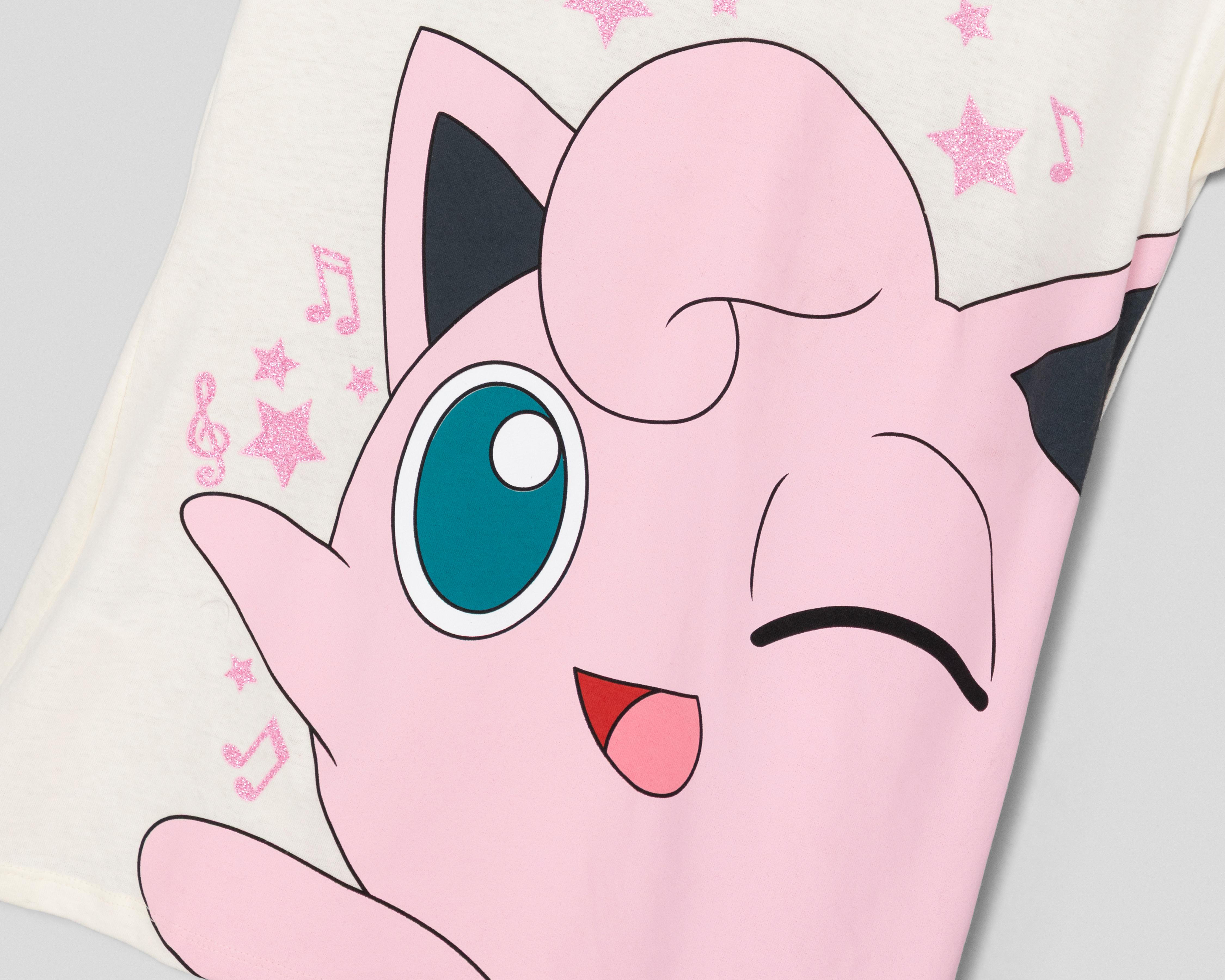 Foto 4 pulgar | Playera Pokémon Jigglypuff para Mujer