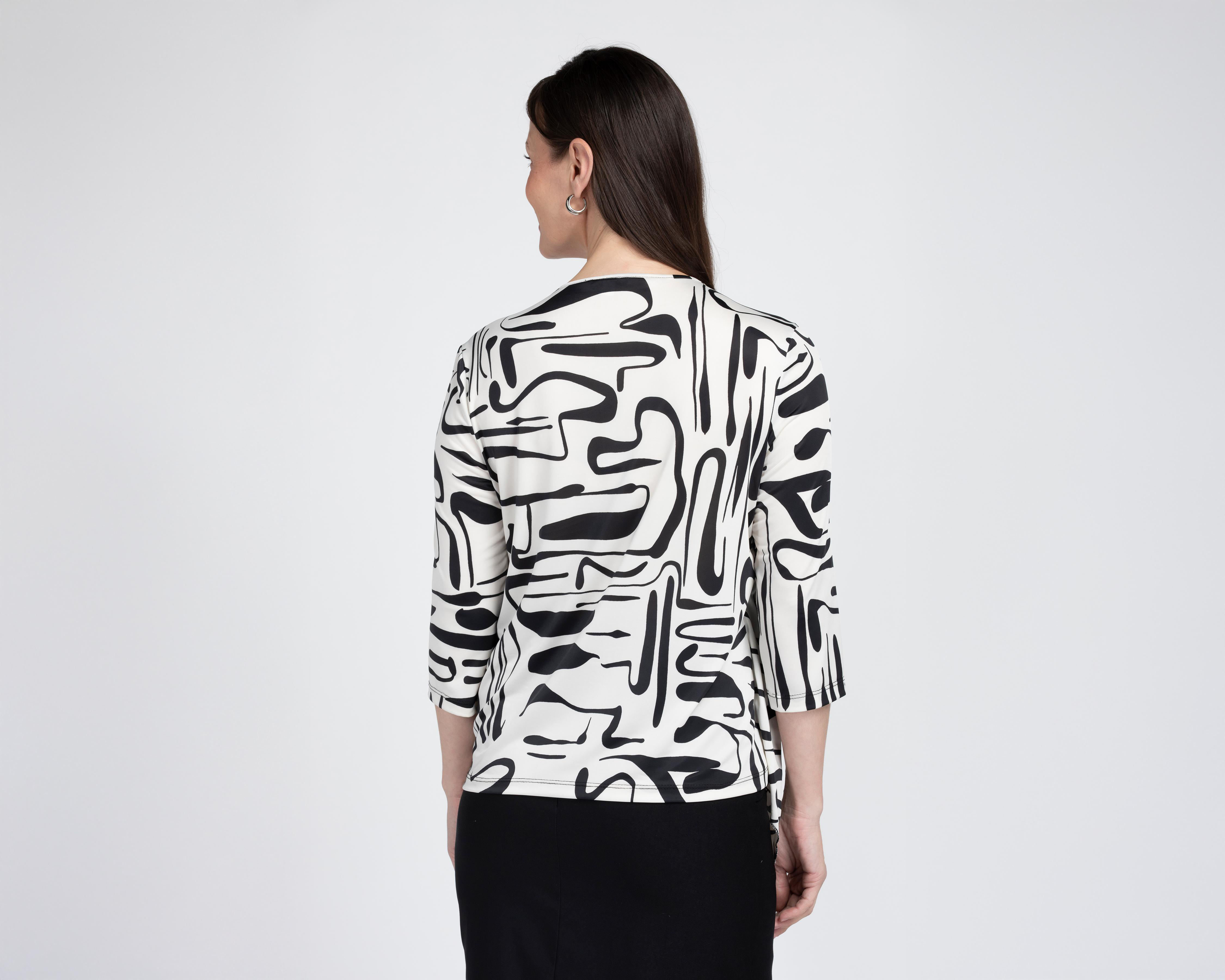 Foto 4 pulgar | Blusa con Collar Lady Sun para Mujer