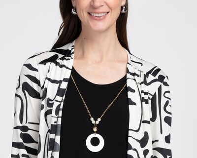 Foto 4 | Blusa con Collar Lady Sun para Mujer