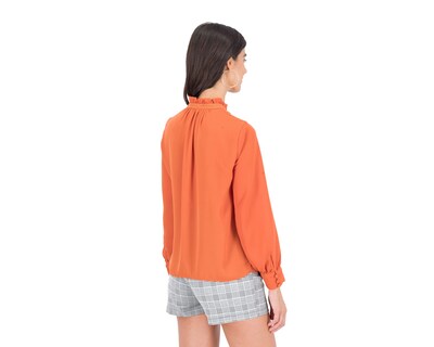 Foto 3 | Blusa Sahara Manga Larga con Botones