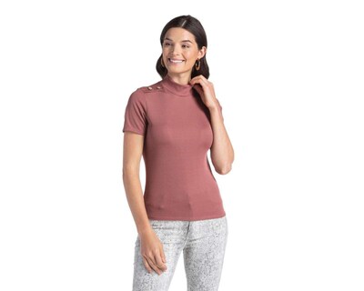 Foto 2 | Blusa Refill Manga Corta Cuello Alto